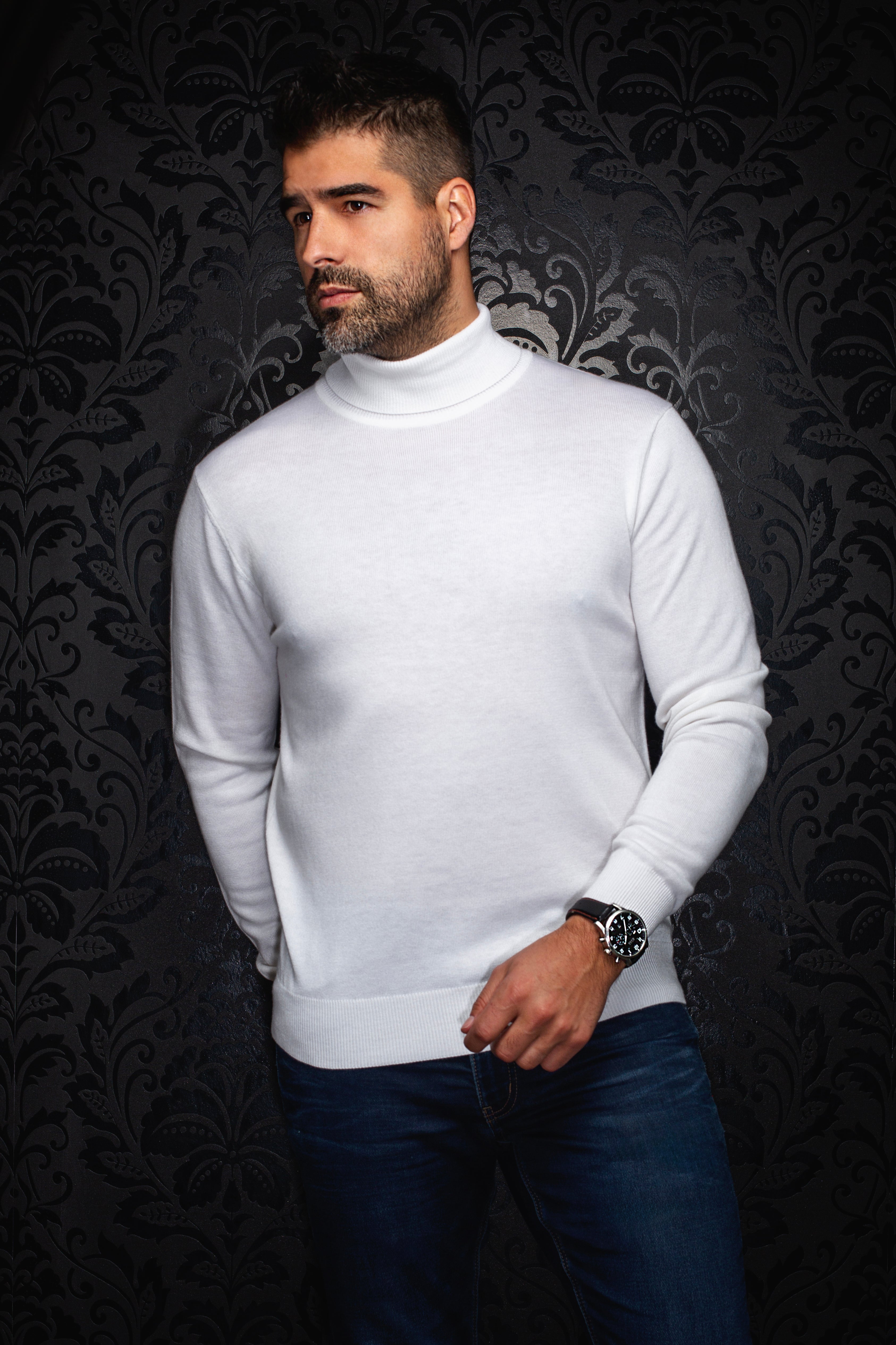 CHANDAIL EN LAINE MÉRINOS | ARKANES, Cream