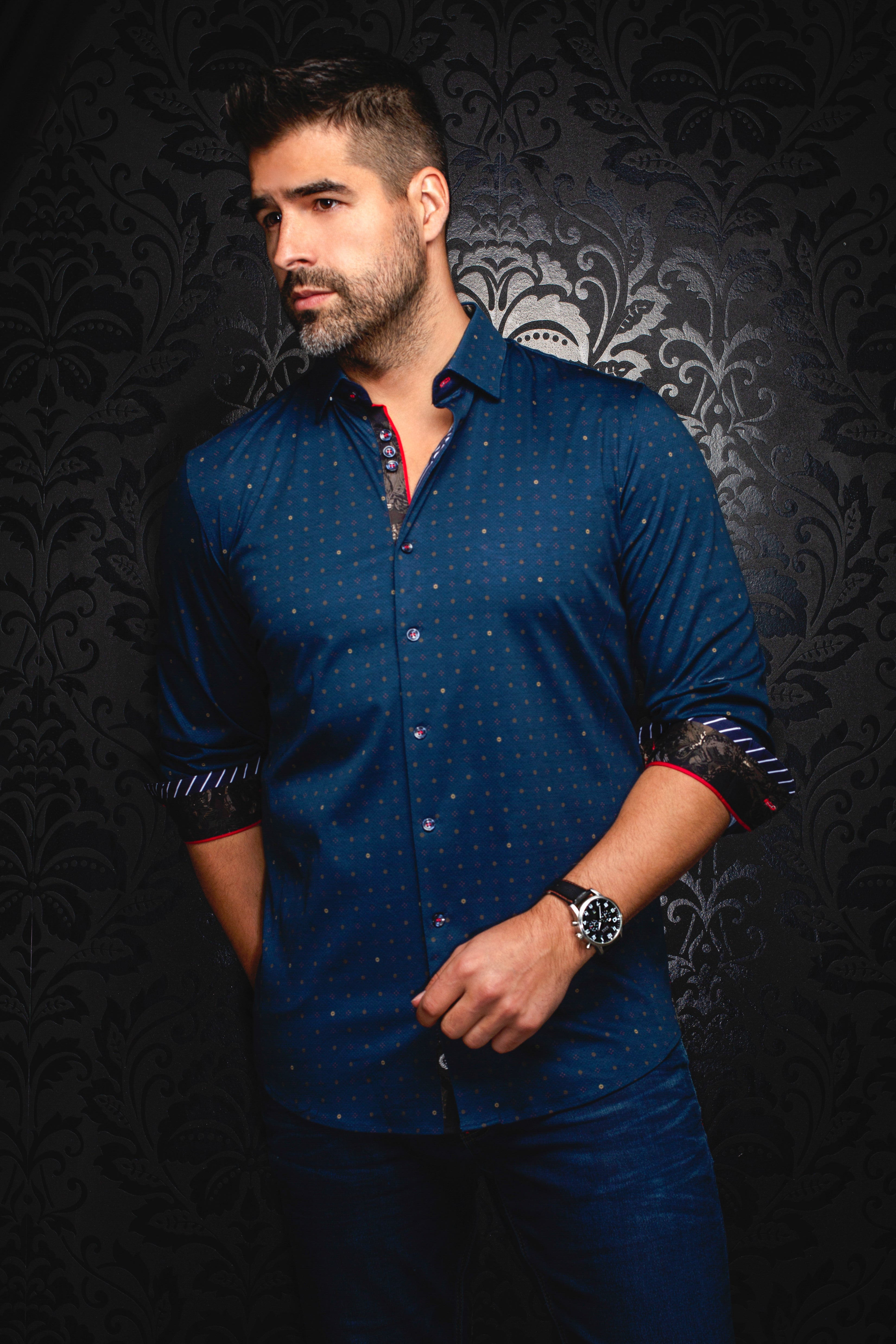 CHEMISE | CLYDE, Navy Tobacco