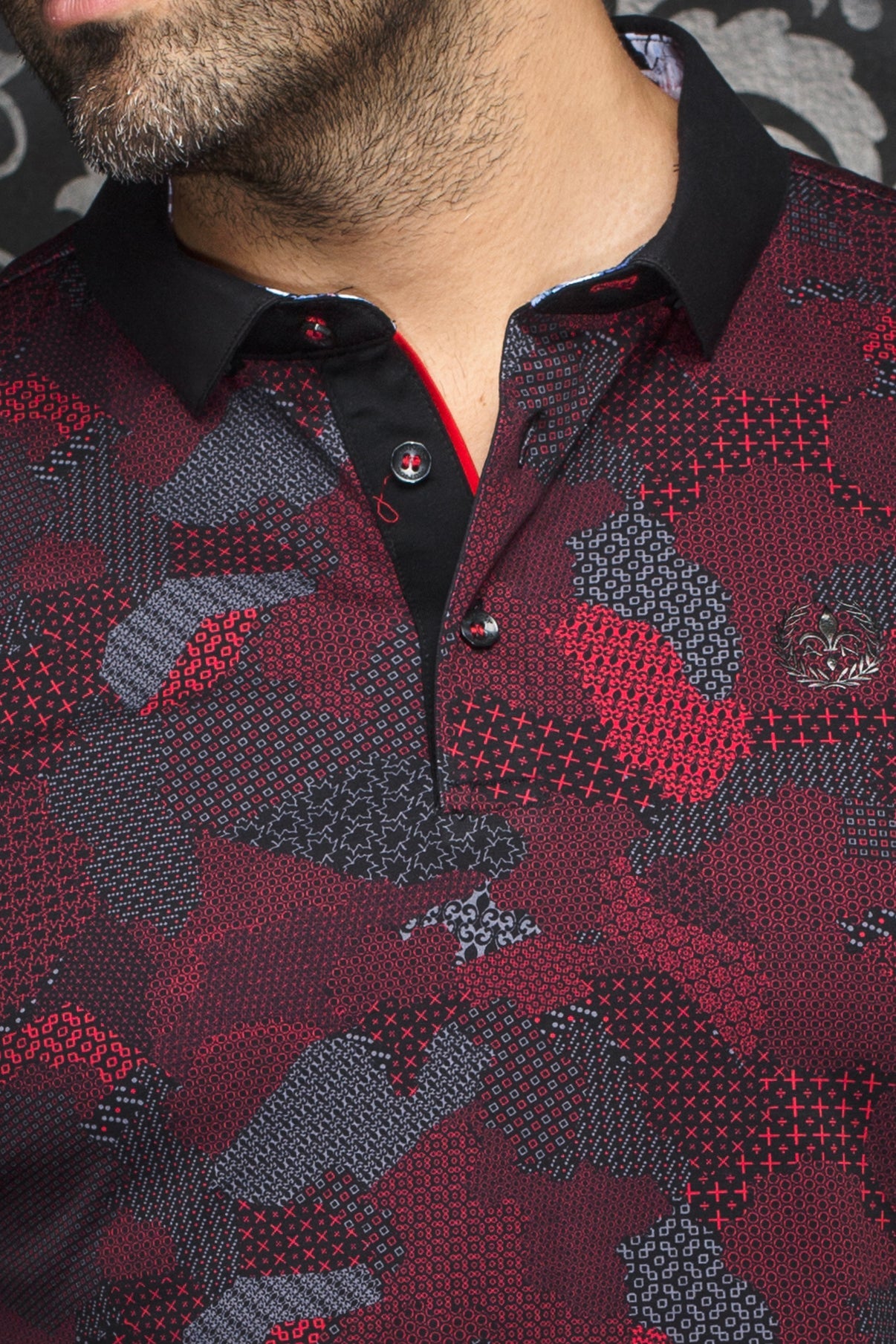 POLO MANCHES LONGUES | FRONTENAC, Red