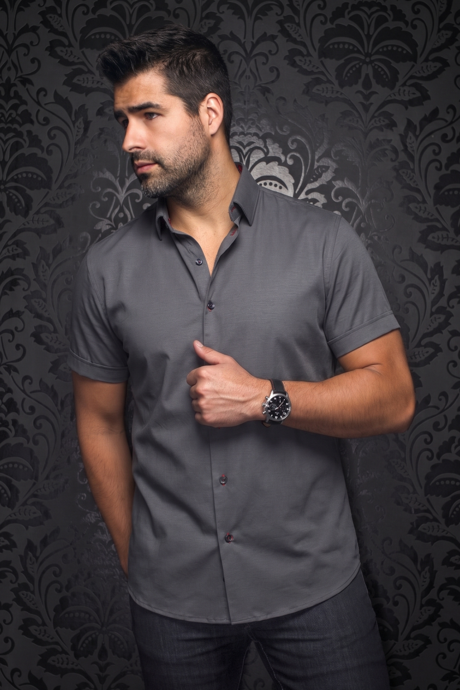 MANCHES COURTES EXTENSIBLE | ALEX-SLD, Dark Grey