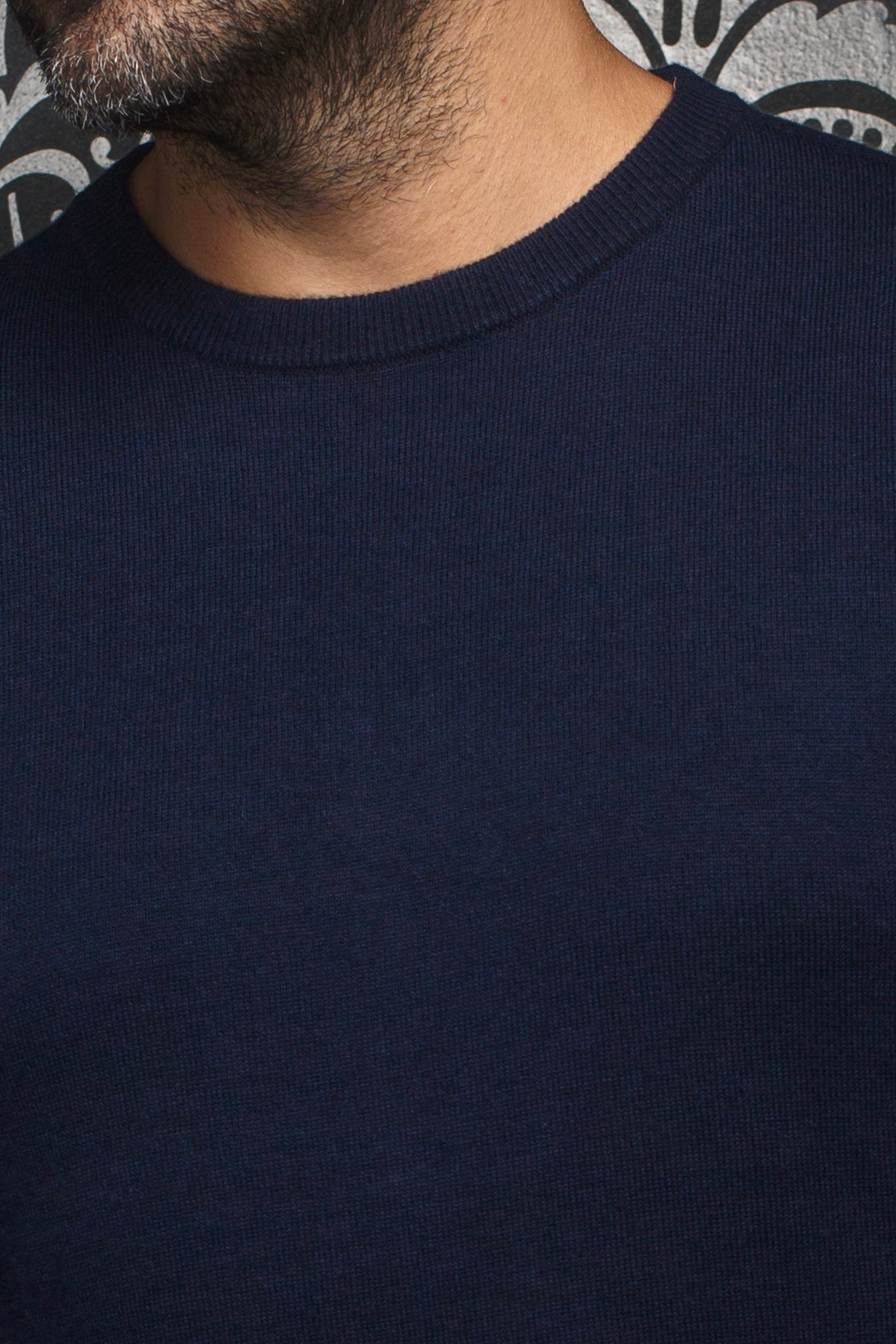CHANDAIL EN LAINE MÉRINOS | MARINI, Navy