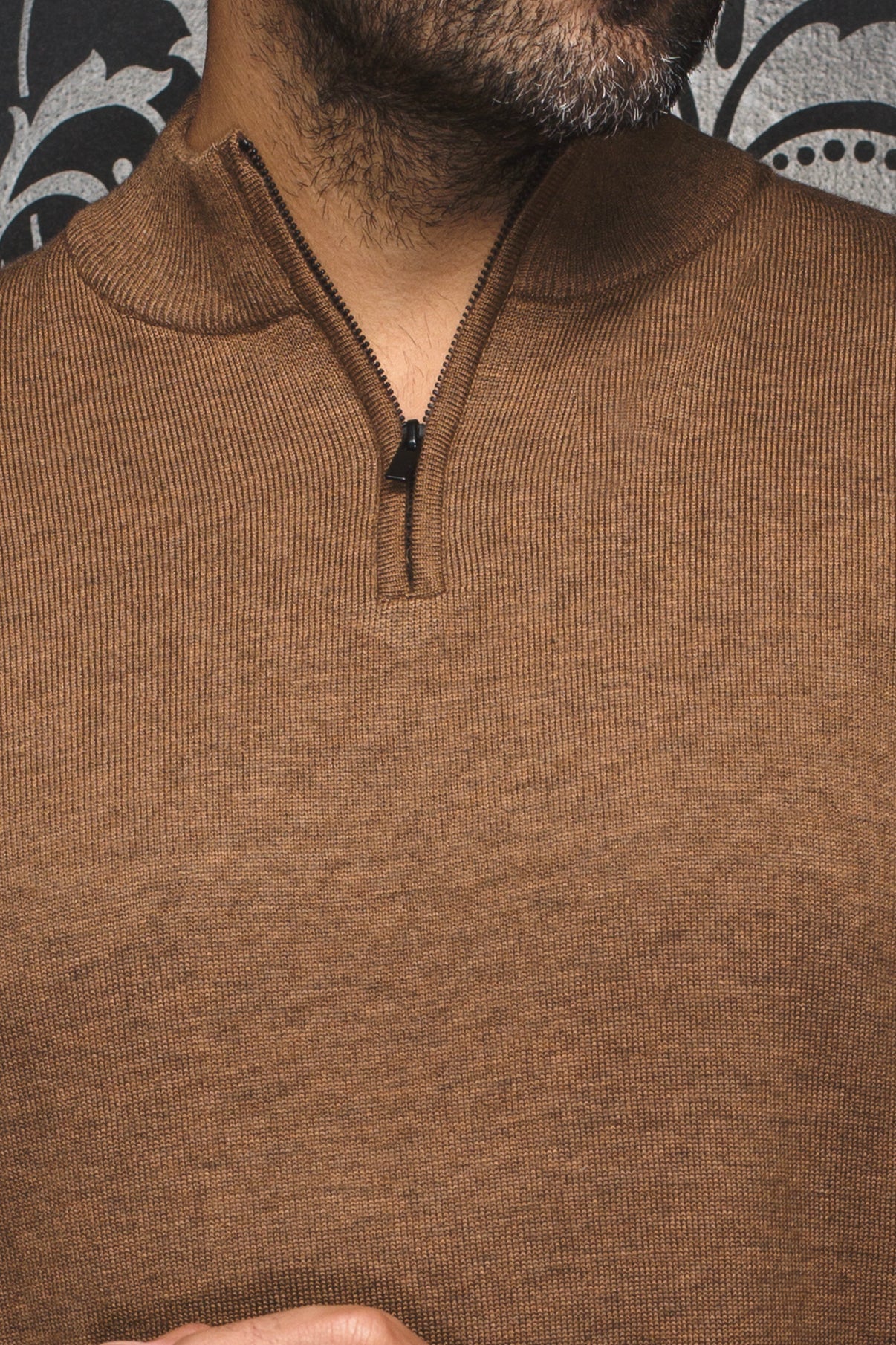 CHANDAIL EN LAINE MÉRINOS | MESTA, camel