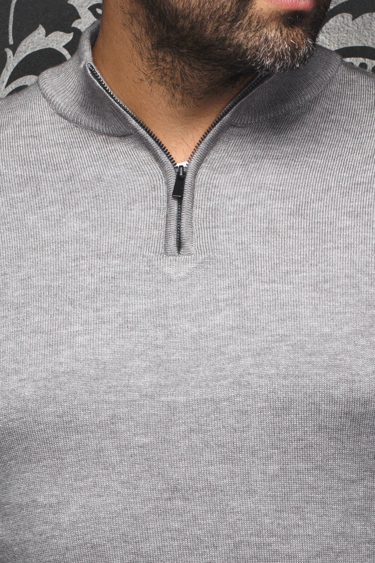 CHANDAIL EN LAINE MÉRINOS | MESTA, med grey