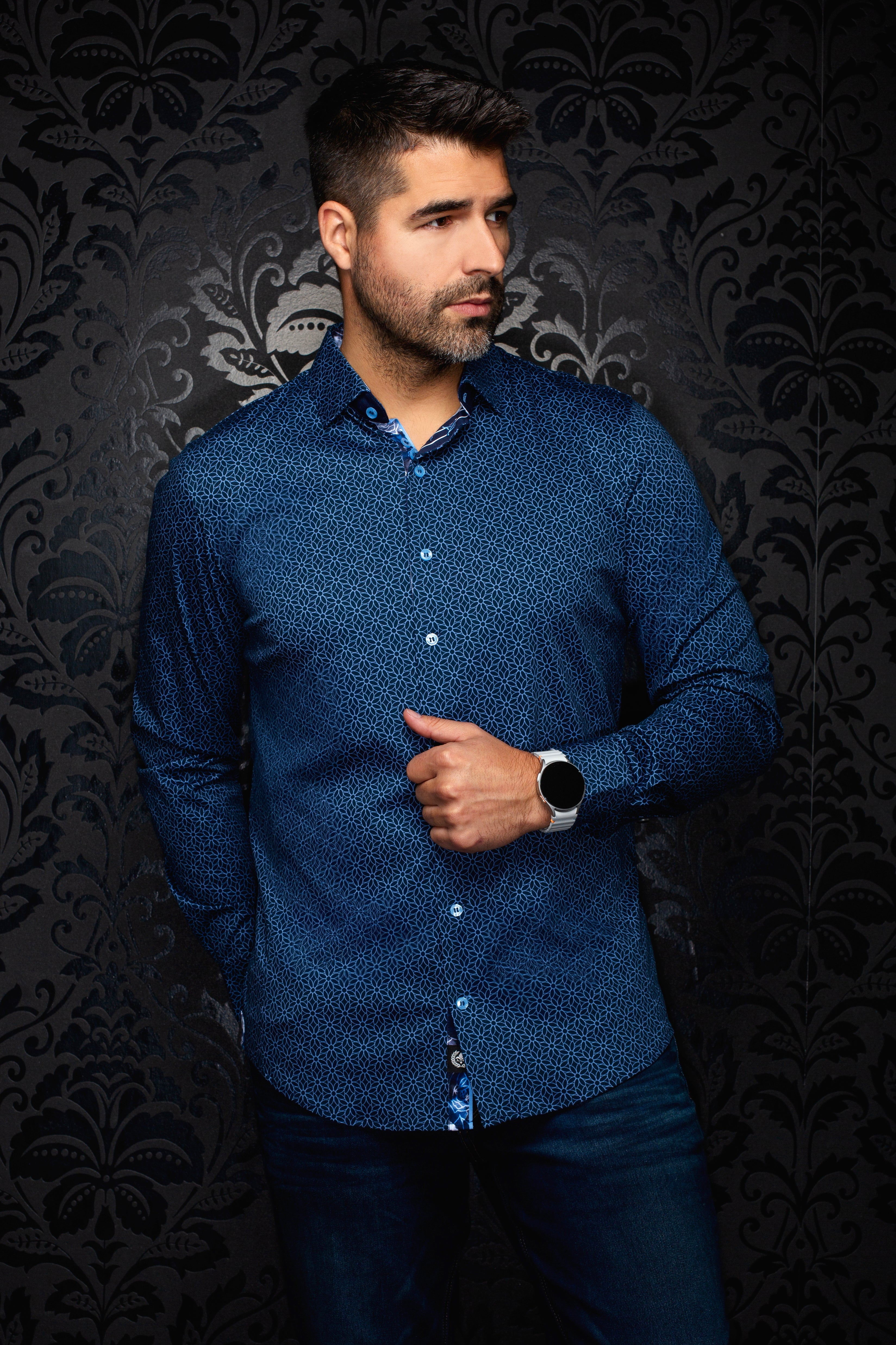 CHEMISE | NELUMBO, Navy