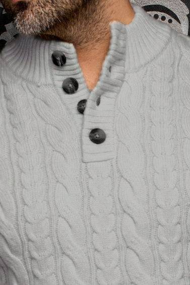 CHANDAIL EN LAINE MÉRINOS | OSLO, Light Grey