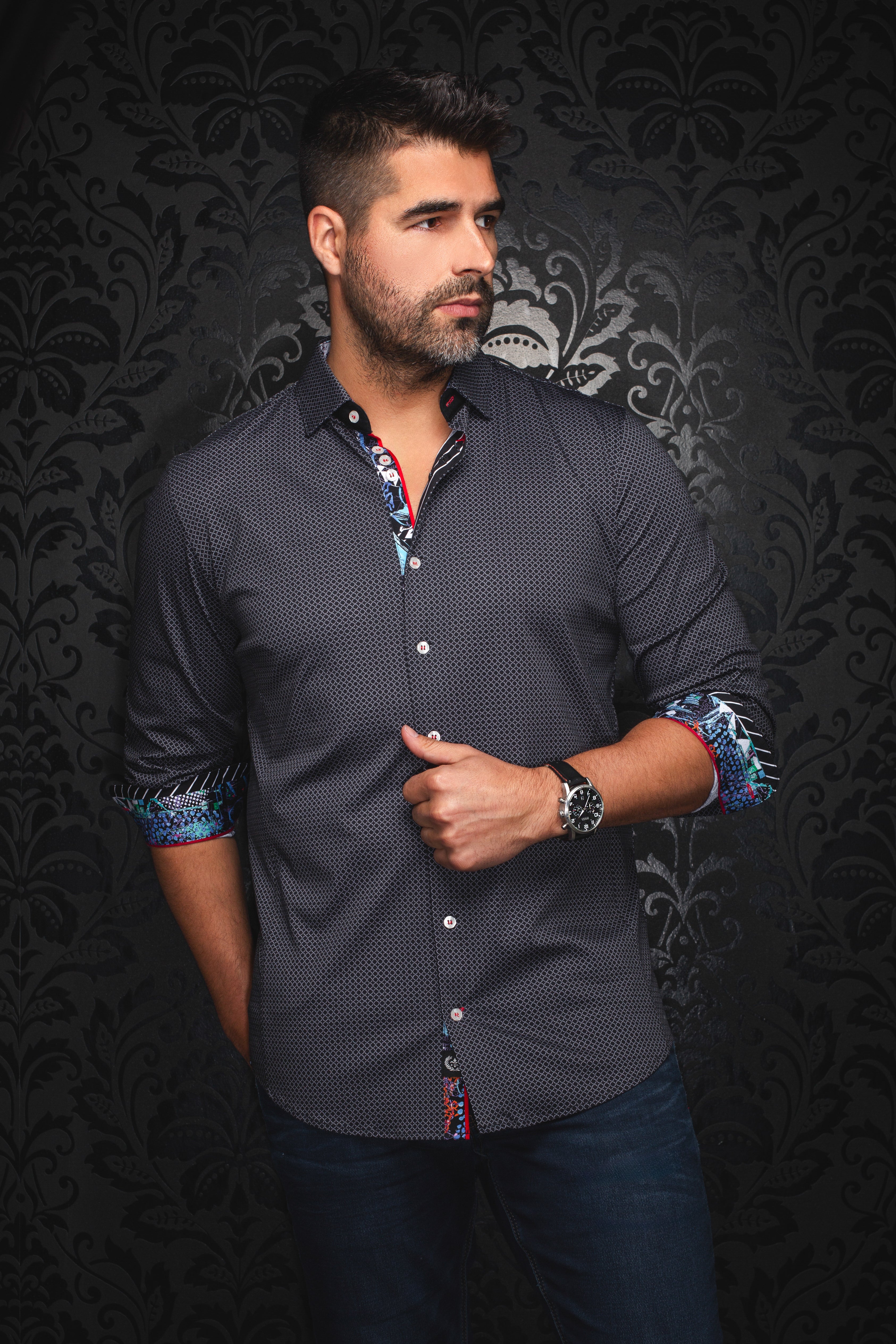 CHEMISE | SUNDANCE, Black Grey