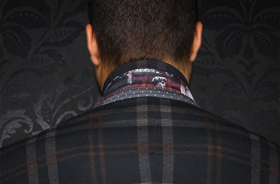 Blazer | LEONARDO, black / rust - AU NOIR