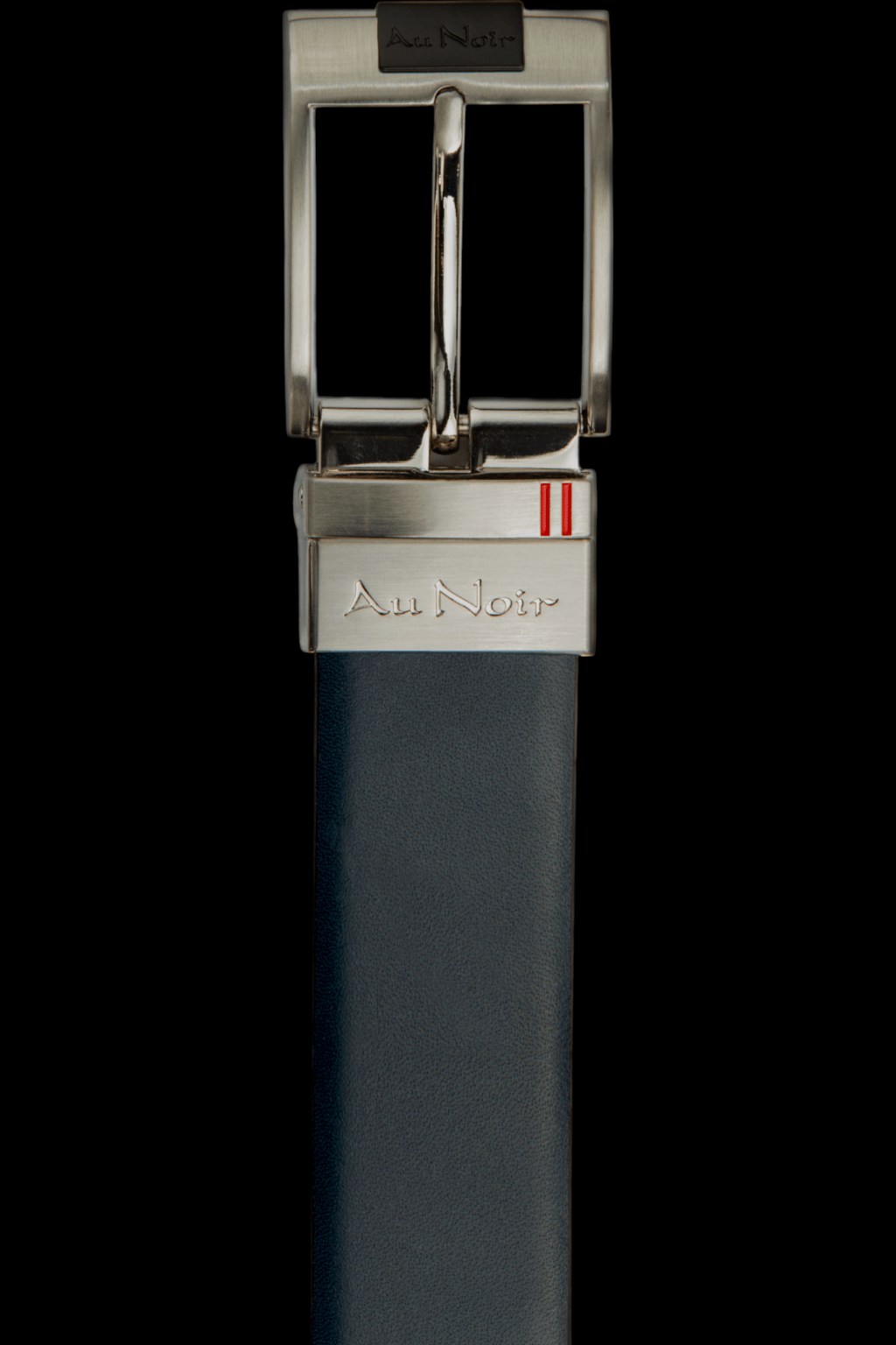 CEINTURE RÉVERSIBLE | DESOTO GUNMETAL, tan - navy - AU NOIR