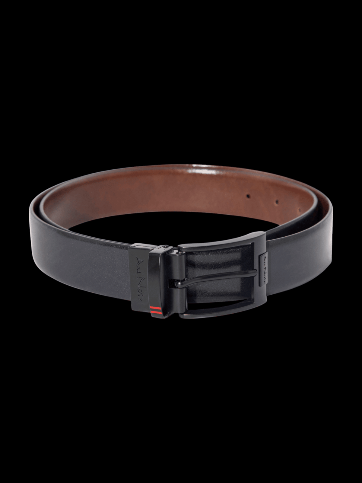 CEINTURE RÉVERSIBLE | DESOTO NOIR, noir-brun - AU NOIR