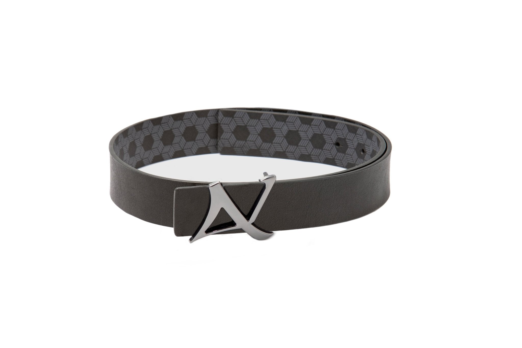 CEINTURE RÉVERSIBLE | SHELBY GUNMETAL, black - AU NOIR