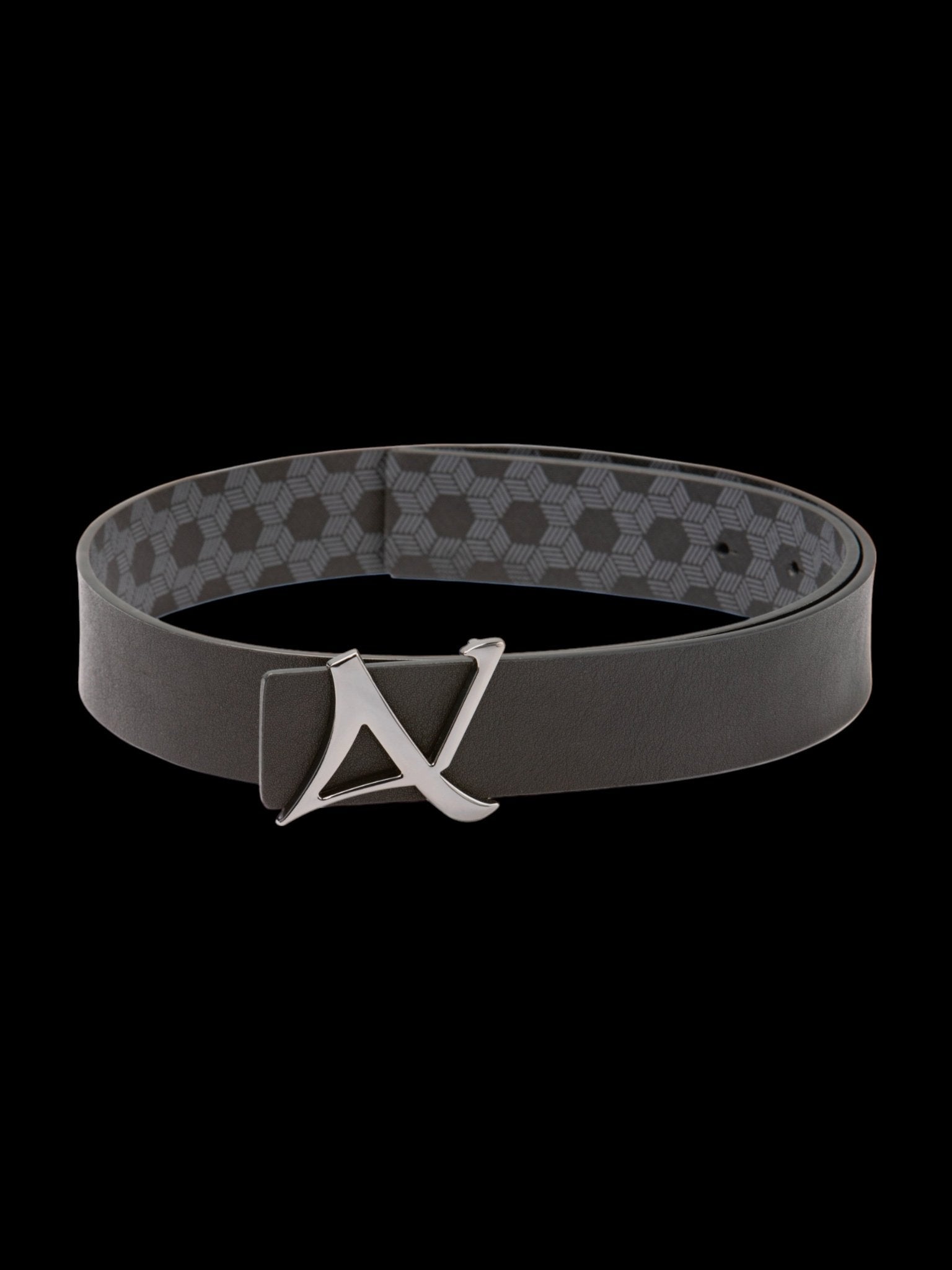 CEINTURE RÉVERSIBLE | SHELBY GUNMETAL, black - AU NOIR