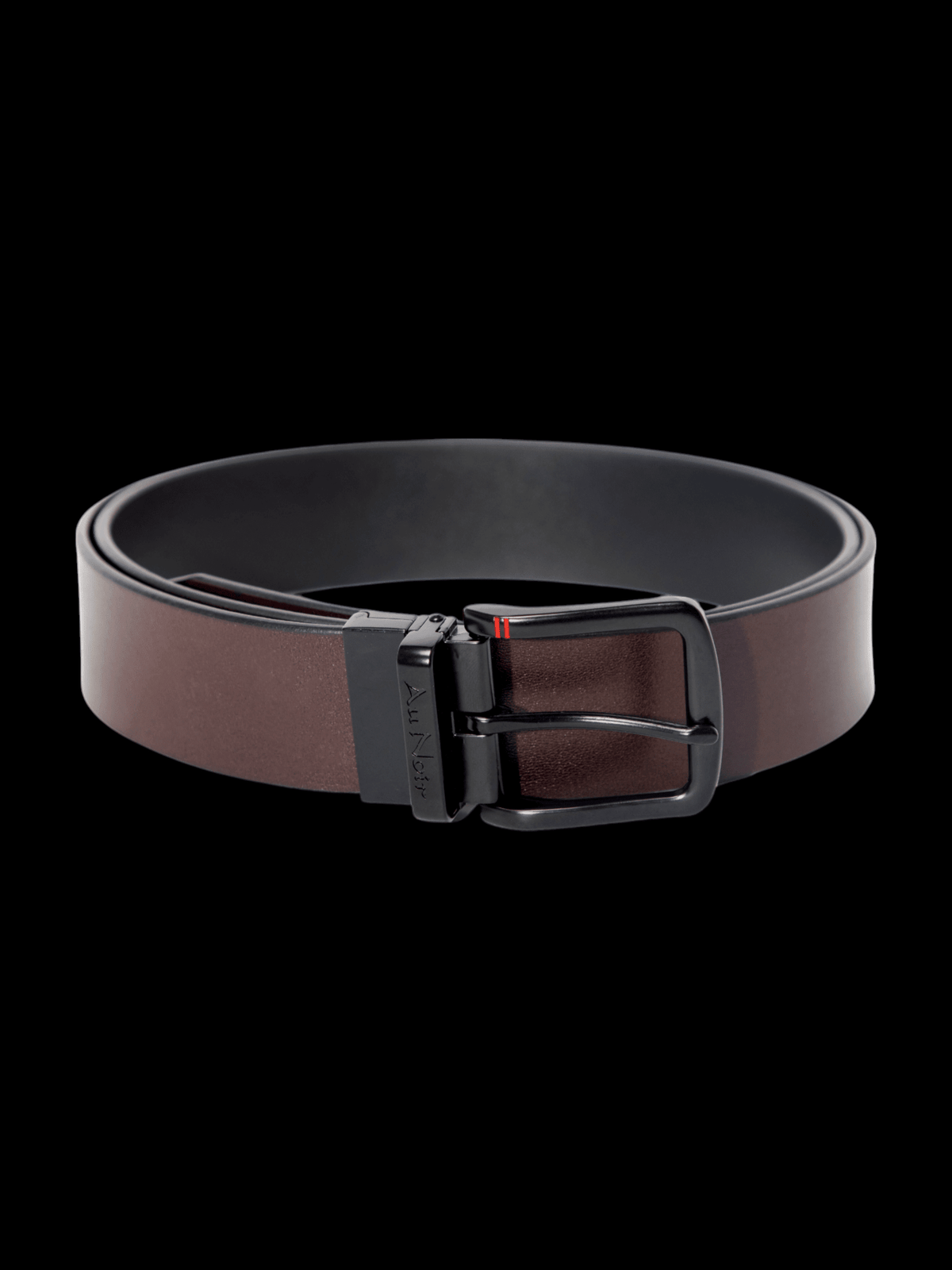 CEINTURE RÉVERSIBLE | STRAUSS BLACK, noir-brun - AU NOIR