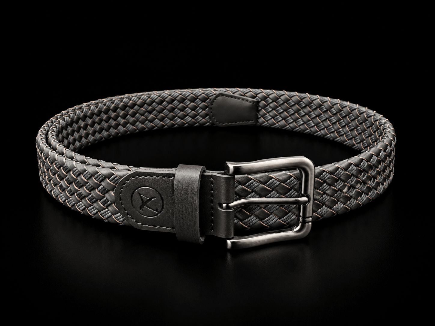 CEINTURE TRESSÉE | PANTERA, BLACK GUNMETAL - AU NOIR