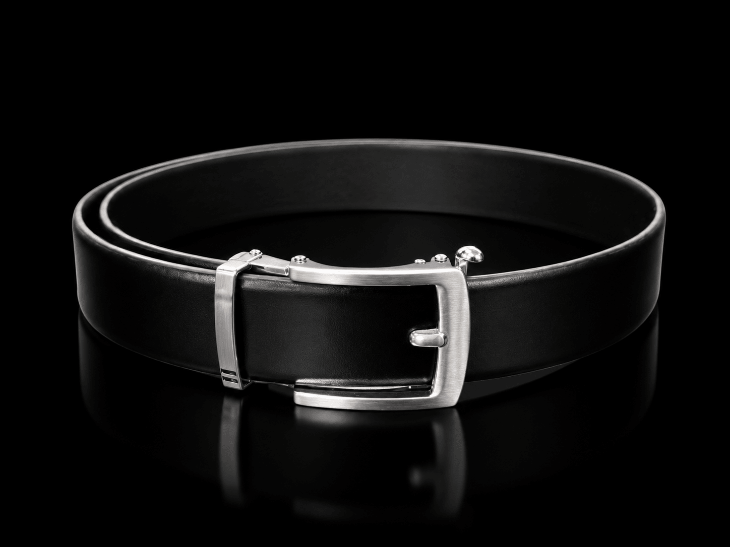 CEINTURE TRESSÉE | VALLELUNGA, BLACK BRUSHED NICKEL - AU NOIR
