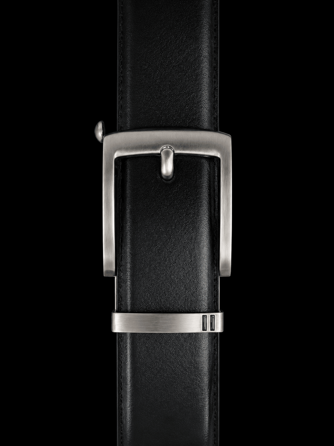 CEINTURE TRESSÉE | VALLELUNGA, BLACK BRUSHED NICKEL - AU NOIR