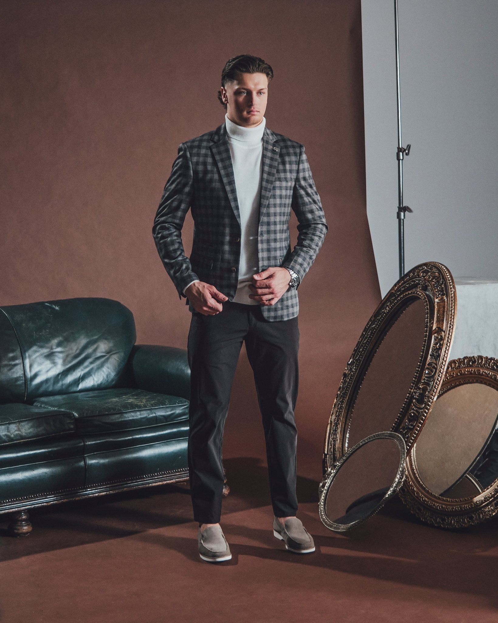 CHANDAIL EN LAINE MÉRINOS | ARKANES, Cream - AU NOIR