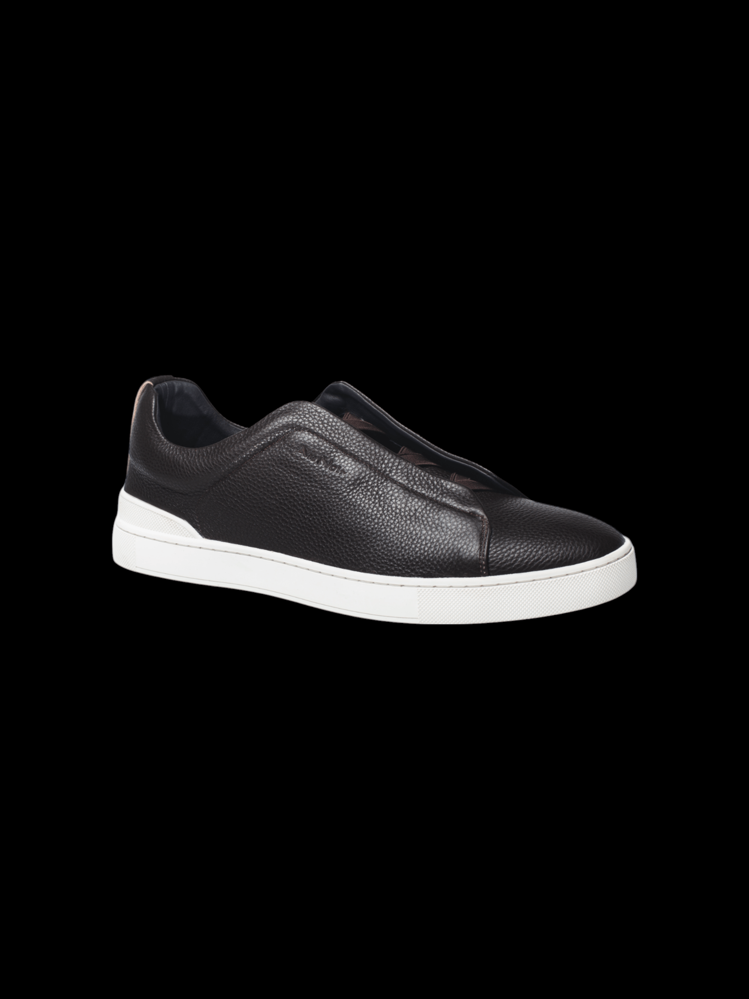 CHAUSSURE CUIRE SLIP - ON | HOLDEN, Brown - AU NOIR