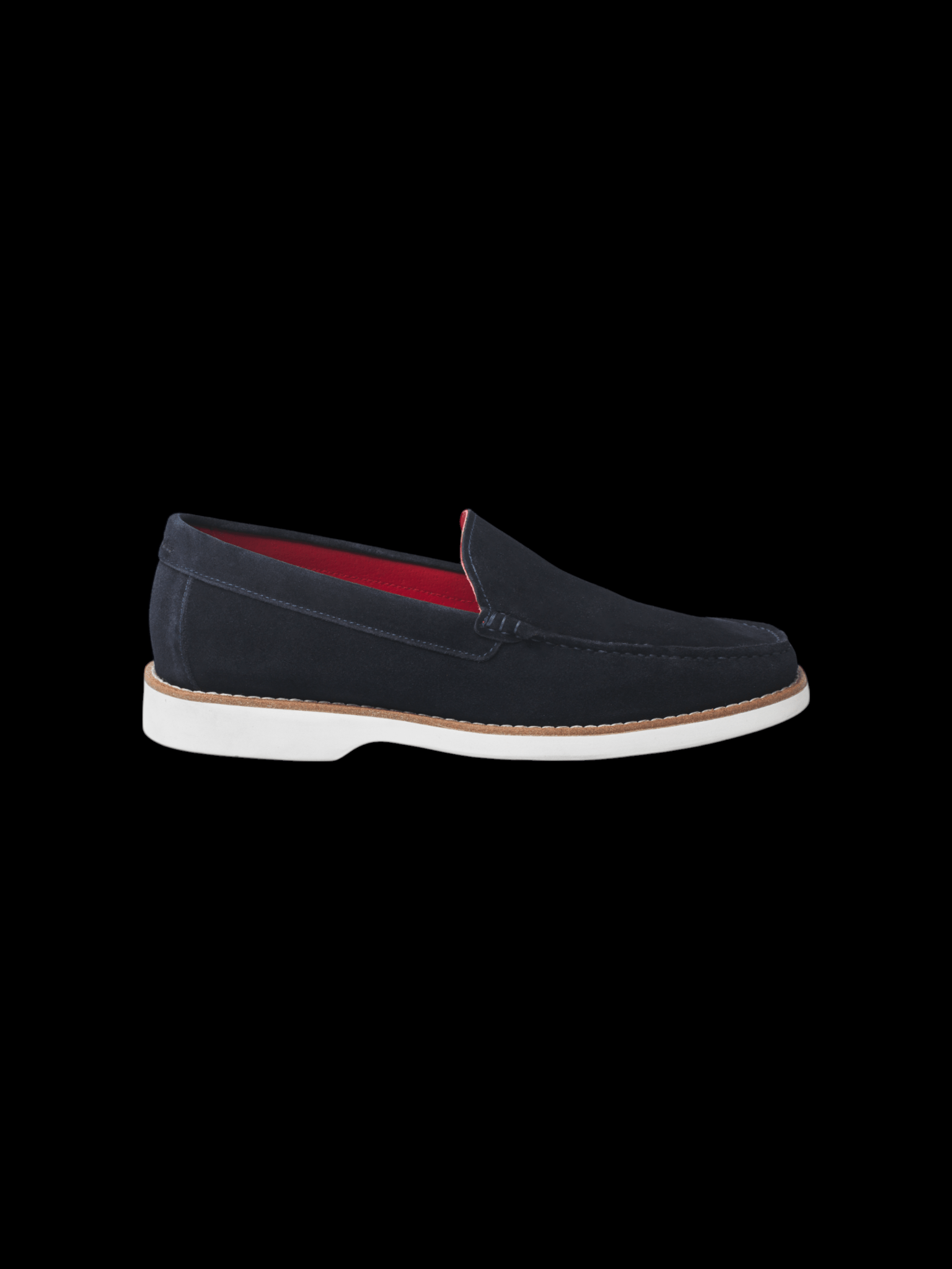CHAUSSURE SUEDE LOAFER | DANDRIDGE, Navy - AU NOIR