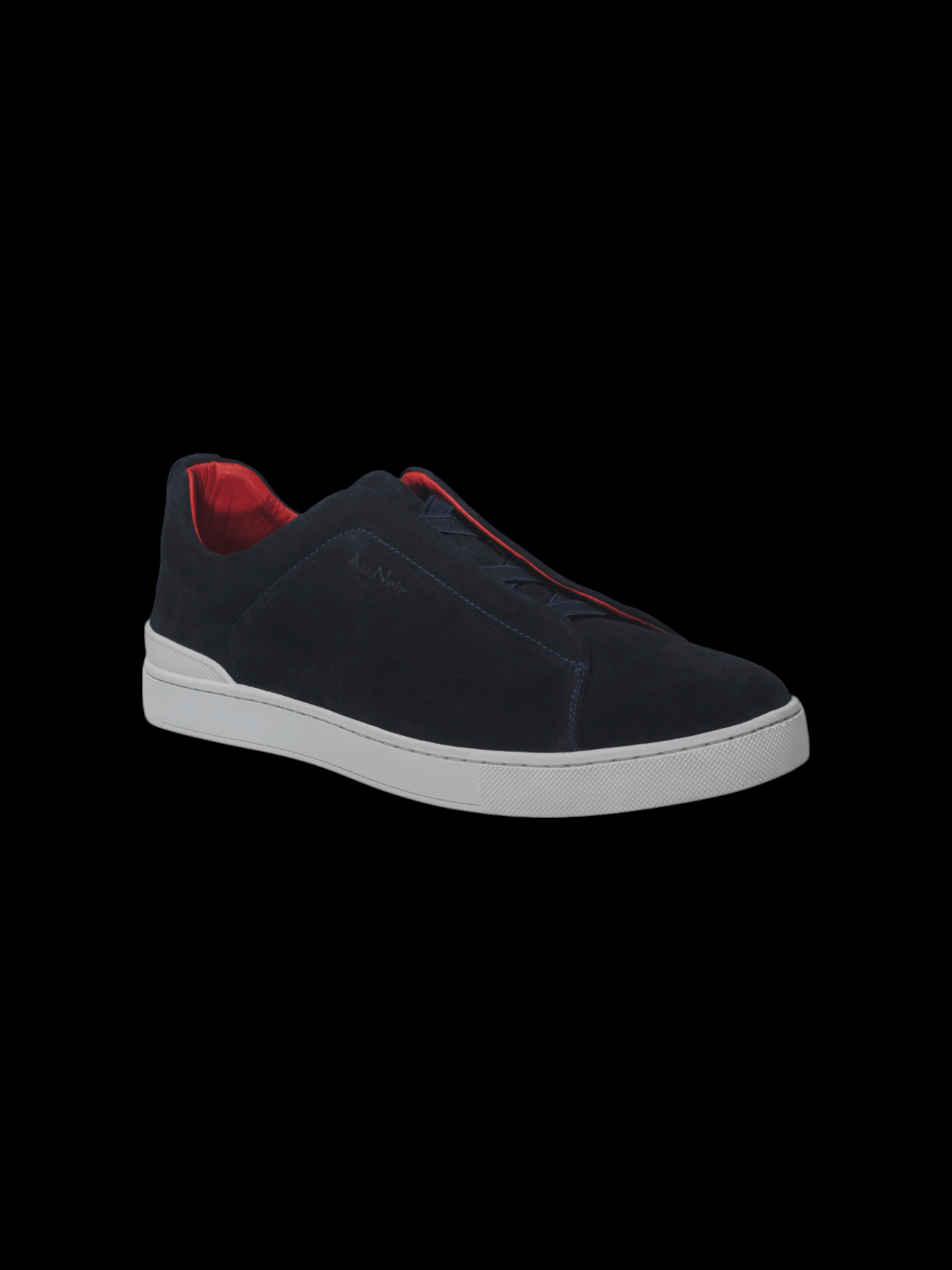 CHAUSSURE SUEDE SLIP - ON | CLIFT, Navy - AU NOIR