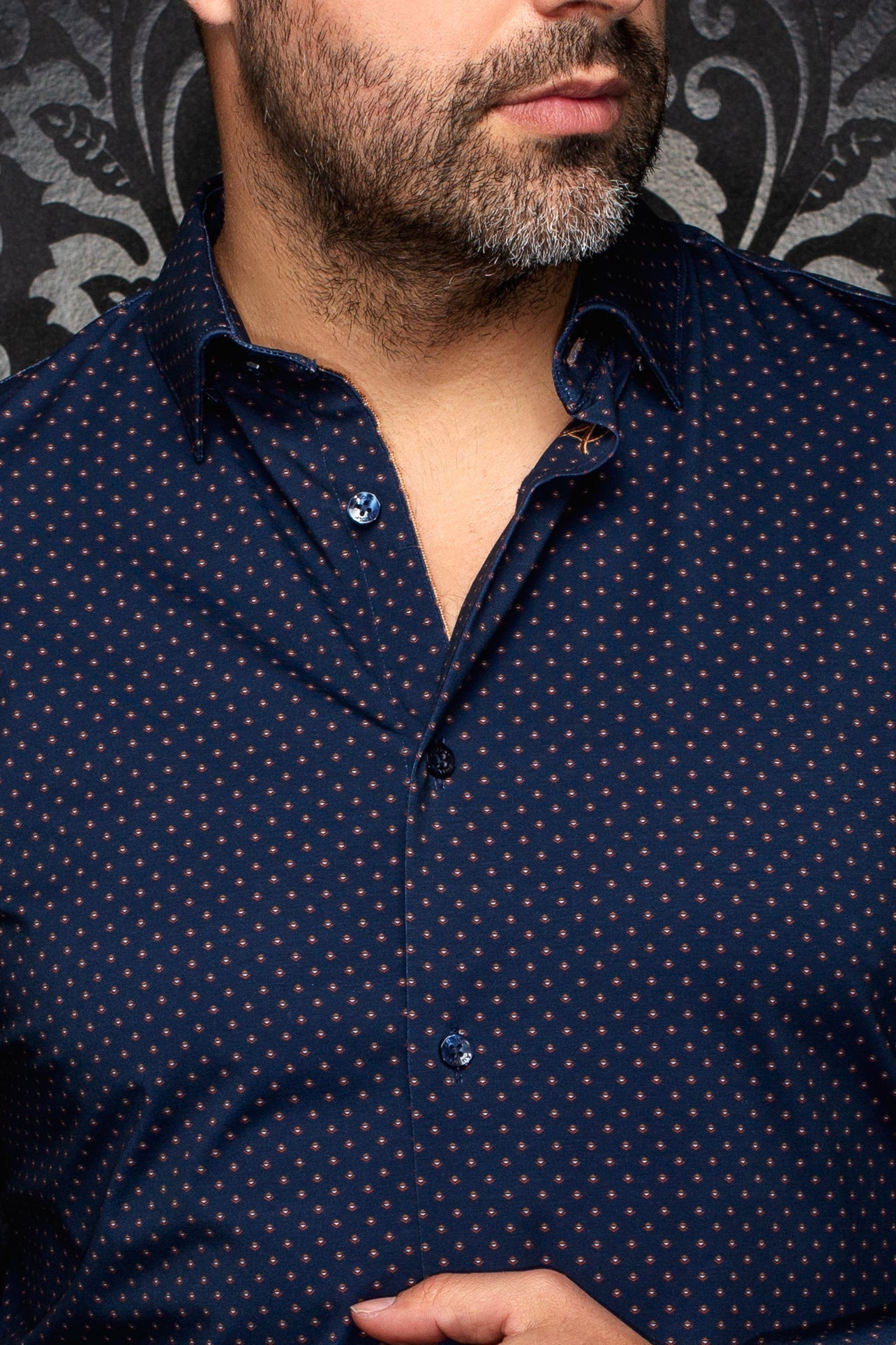 Chemise | ALEXANDER-FAN, Navy Tobacco - AU NOIR