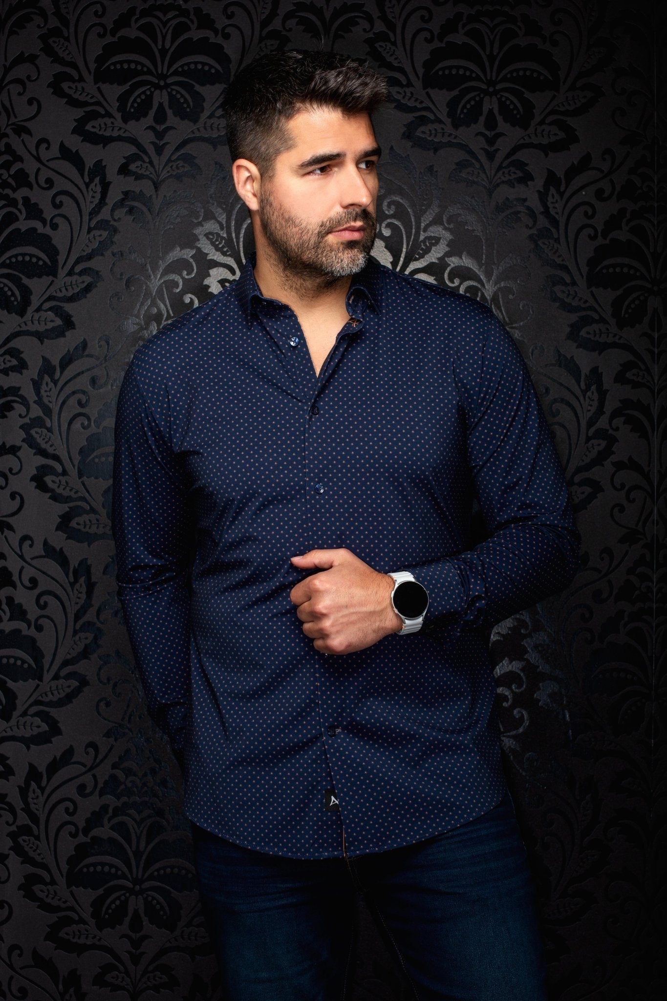 Chemise | ALEXANDER-FAN, Navy Tobacco - AU NOIR