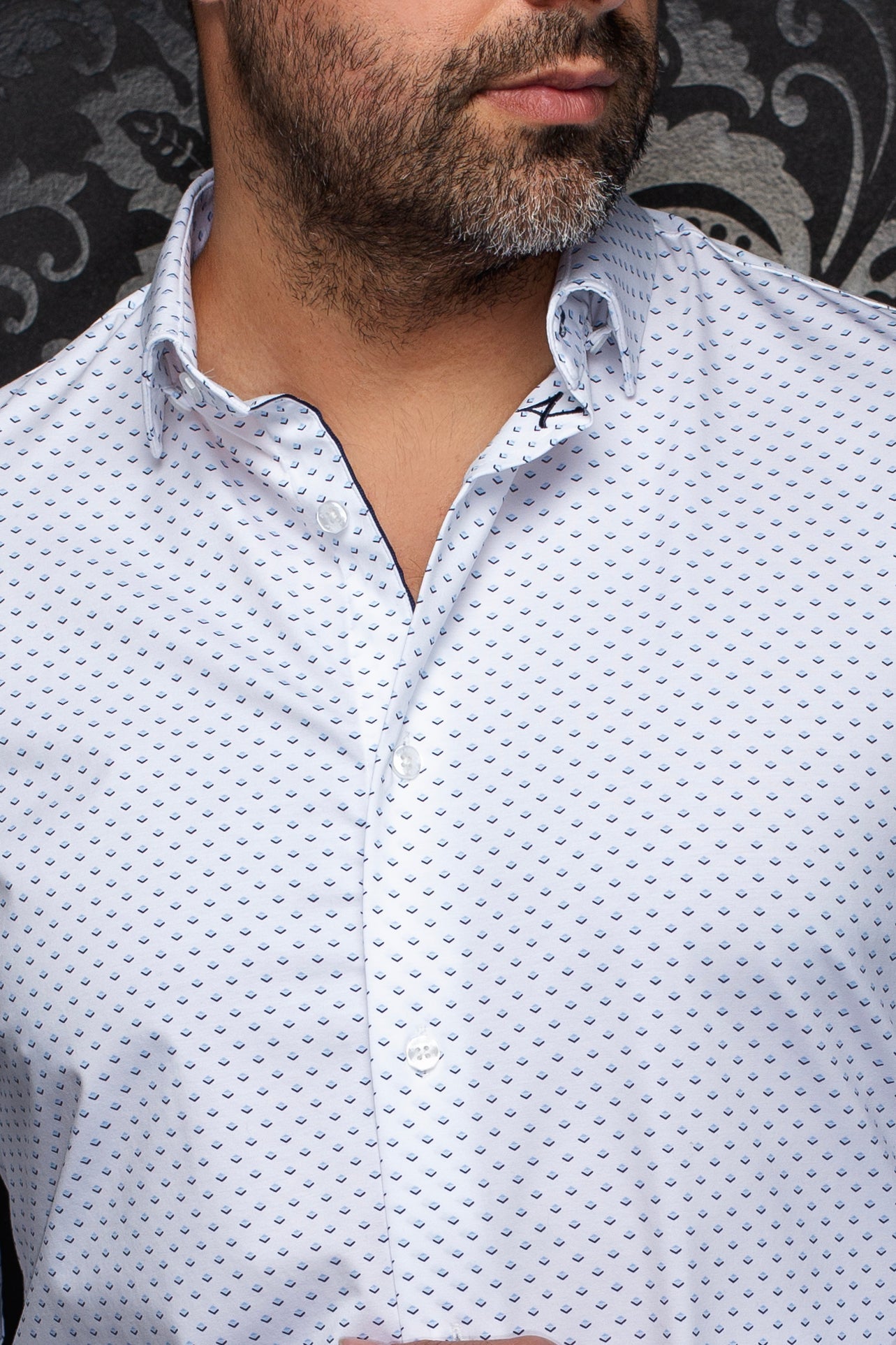 Chemise | ALEXANDER-FAN, White Light Blue - AU NOIR