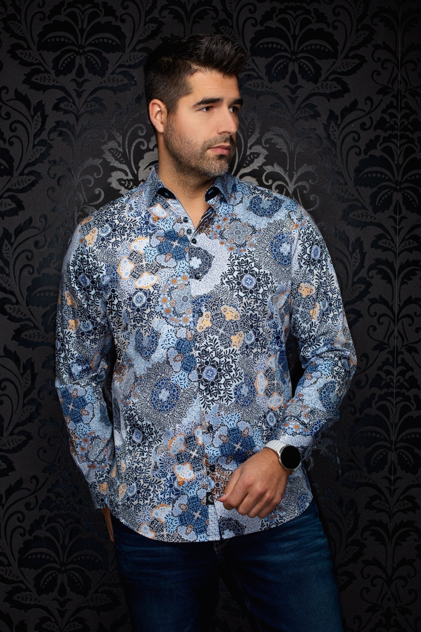 CHEMISE | ASHAR, Blue - AU NOIR