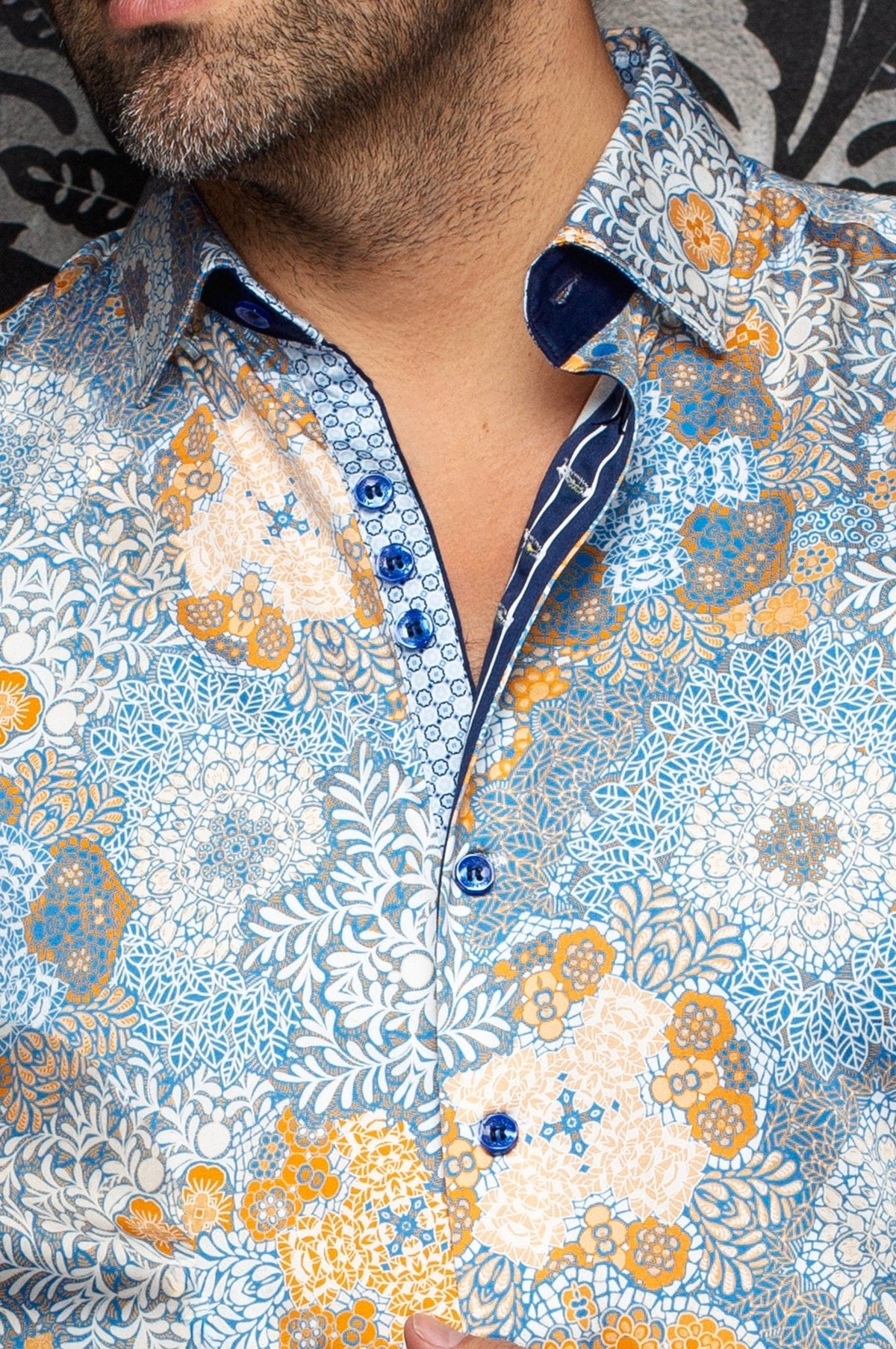 CHEMISE | ASHAR, Cobalt - AU NOIR