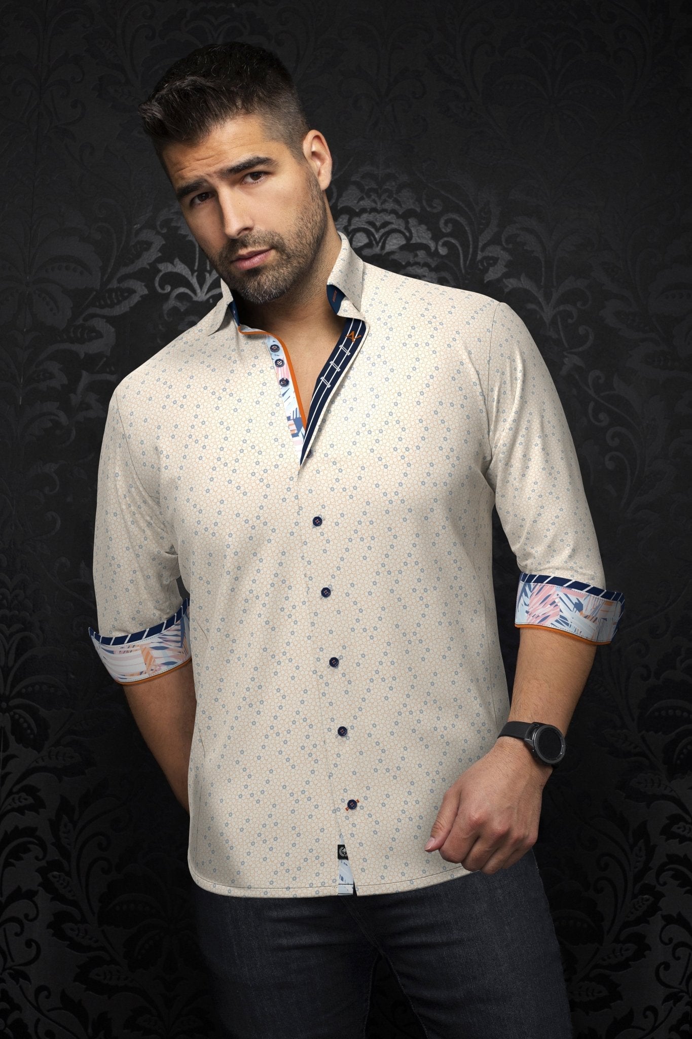 CHEMISE | ATLAS, Orange - AU NOIR