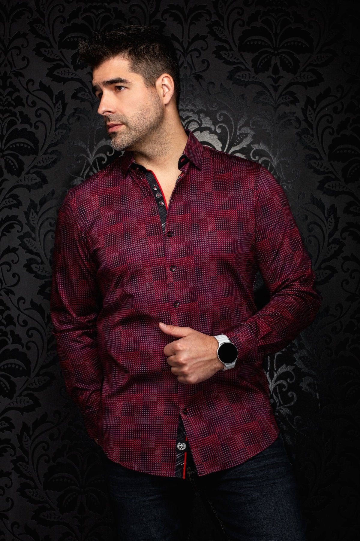 CHEMISE | AUREUS, Red - AU NOIR
