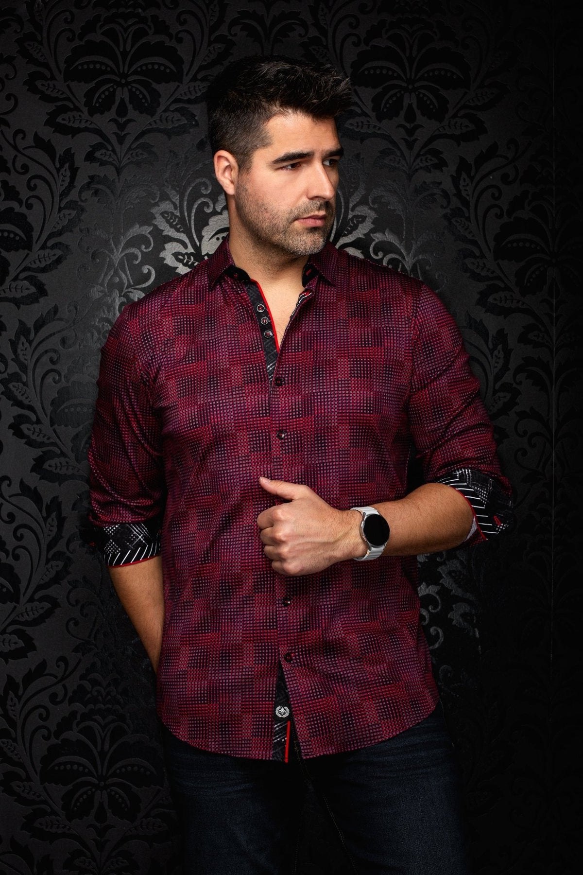 CHEMISE | AUREUS, Red - AU NOIR
