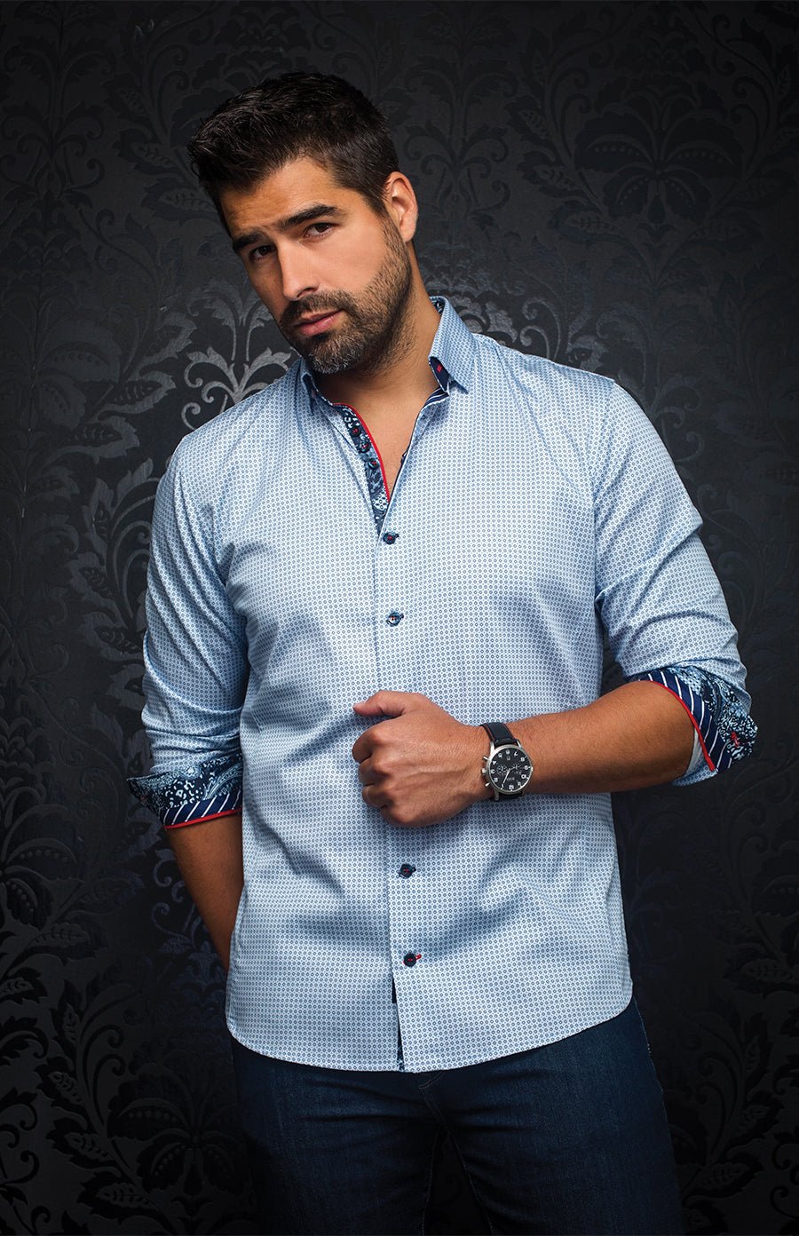 Chemise | BLONDEL, Light blue - AU NOIR