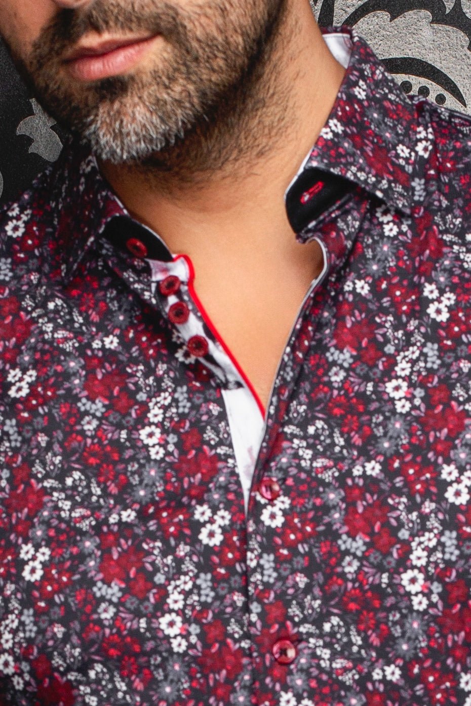 CHEMISE | BLOOM, Red - AU NOIR
