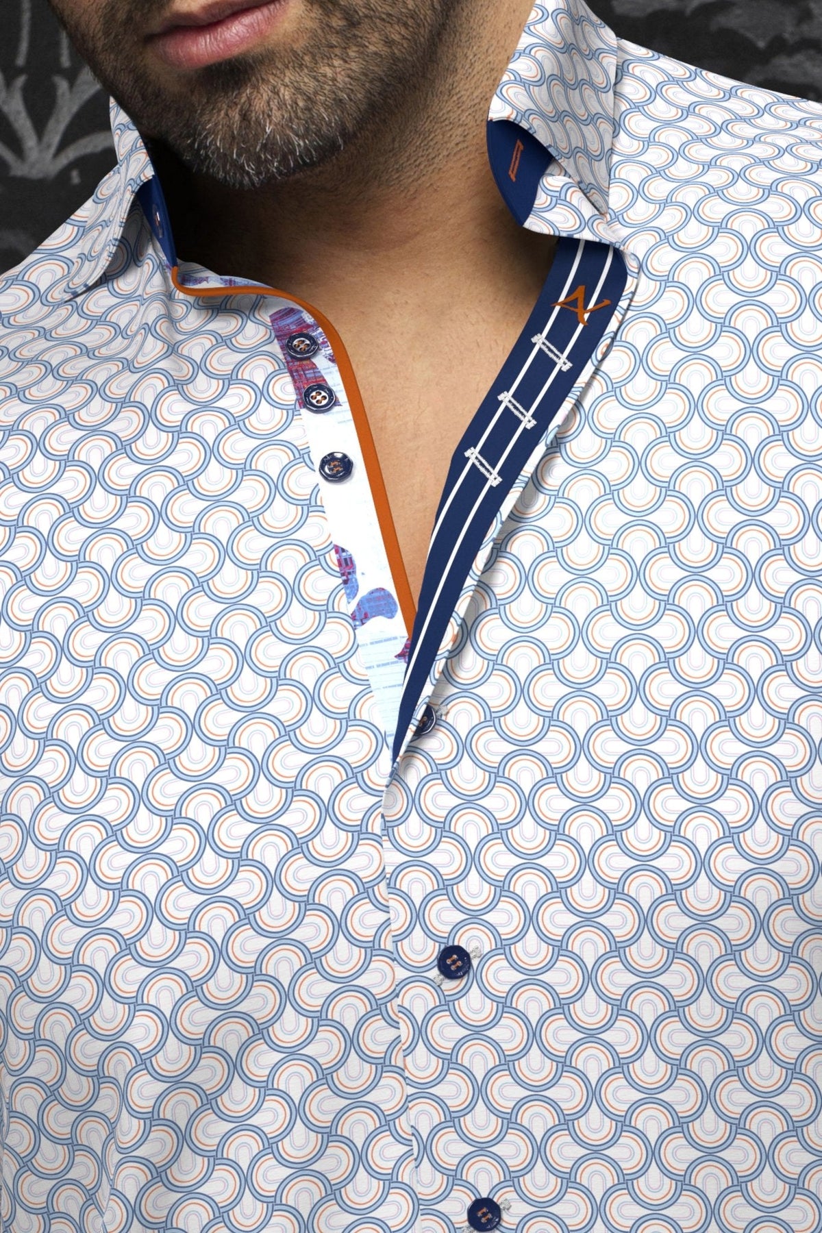 CHEMISE | BOSCO, White Multi - AU NOIR