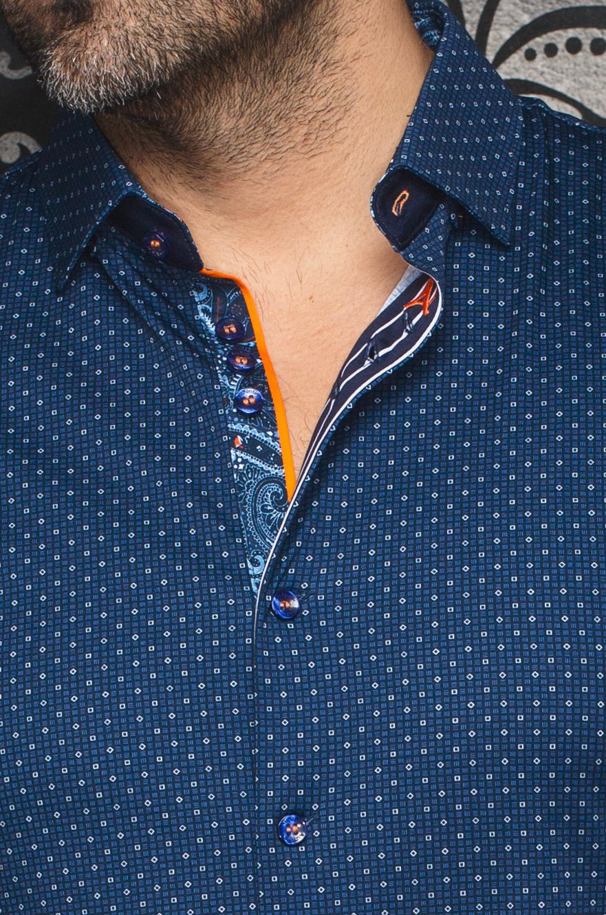 CHEMISE | CALDARA, Navy - AU NOIR