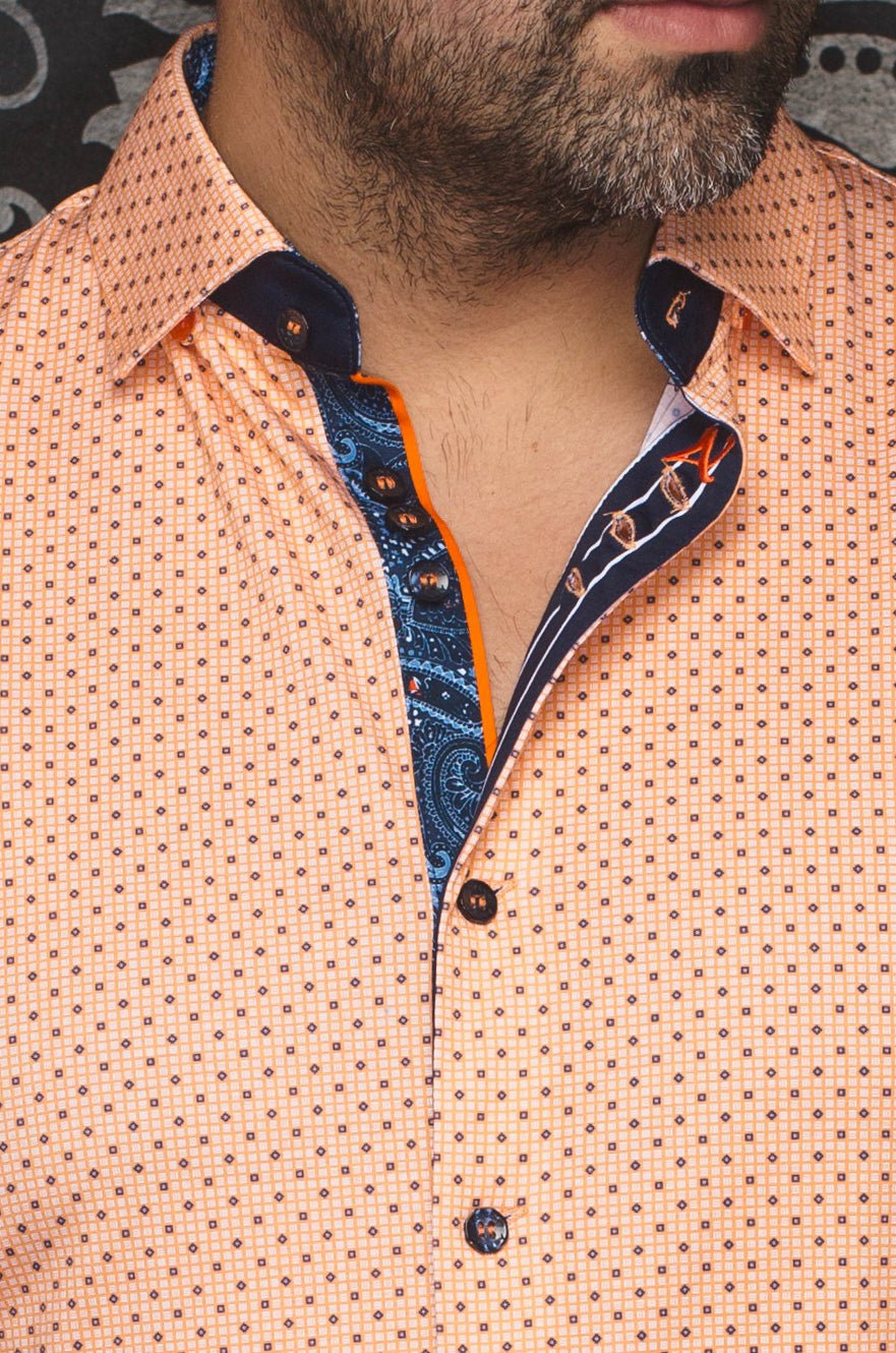 CHEMISE | CALDARA, Orange - AU NOIR