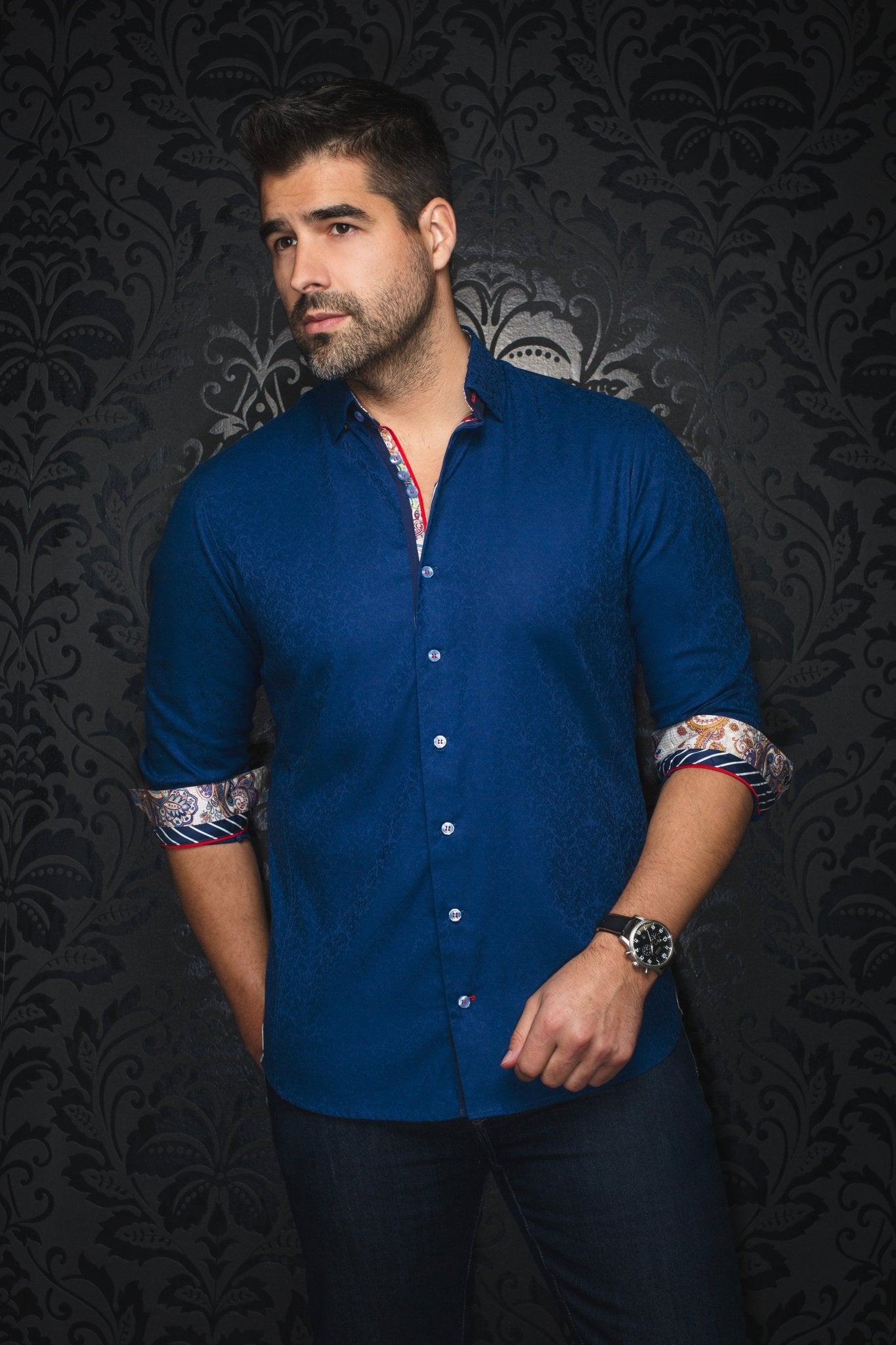 CHEMISE | CAPELLA, Navy - AU NOIR