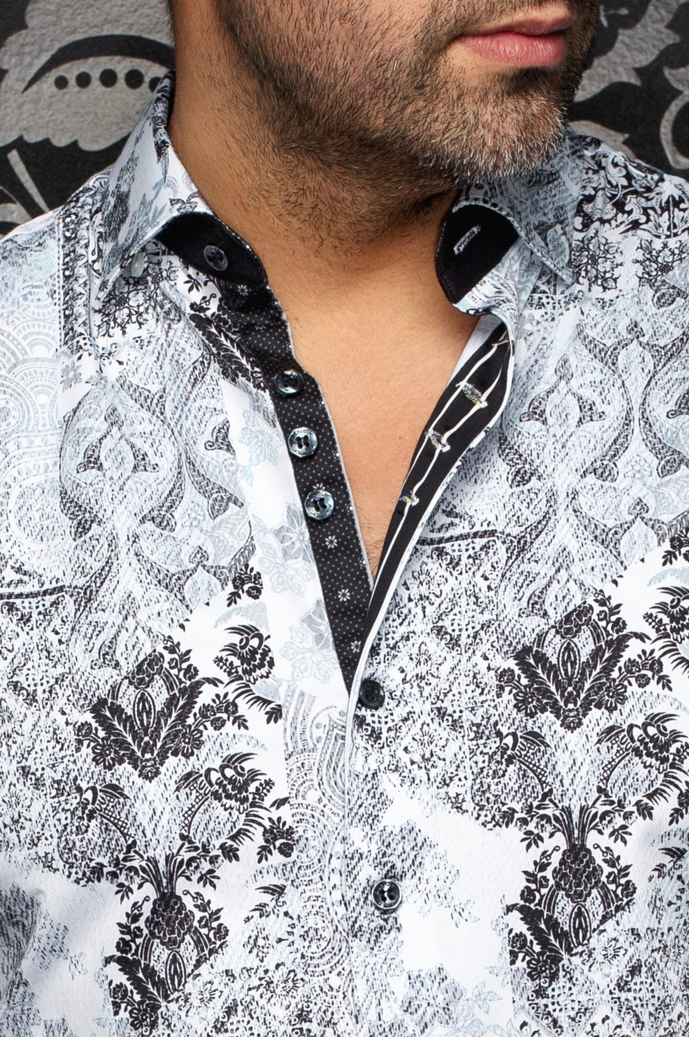 CHEMISE | CASCAIS, White Teal - AU NOIR