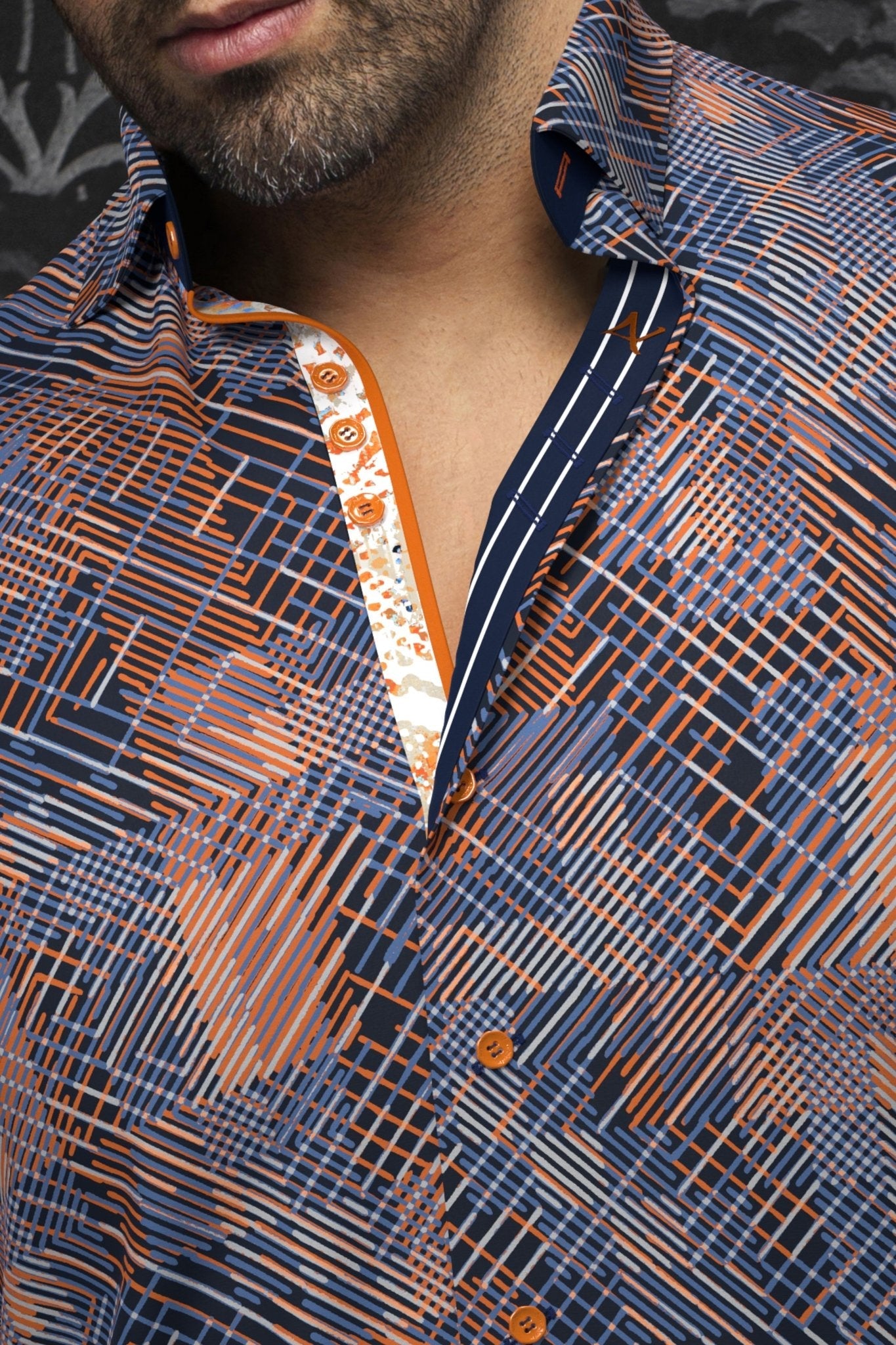 CHEMISE | CLARKE, Orange - AU NOIR