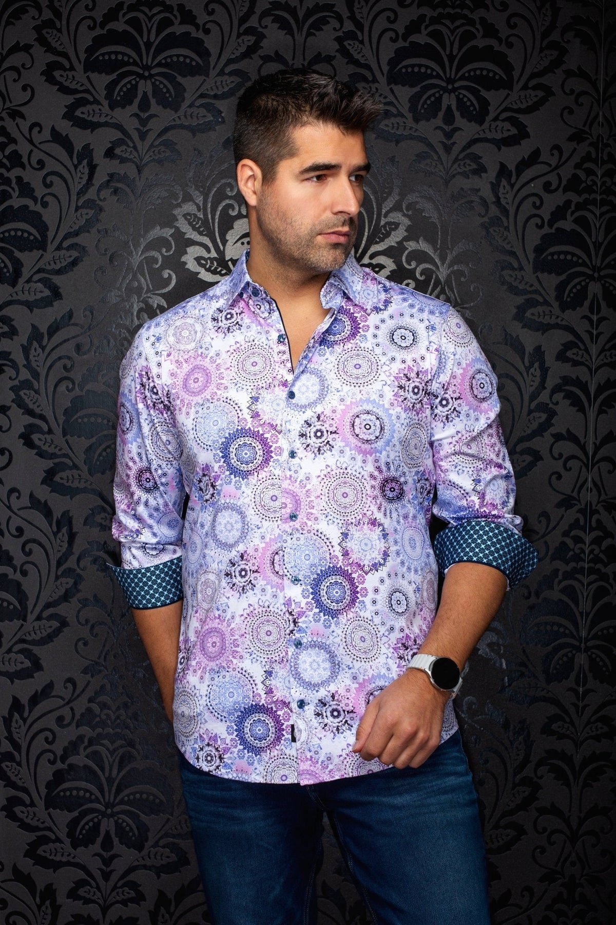 CHEMISE | COSMOCLOCK, Pink - AU NOIR