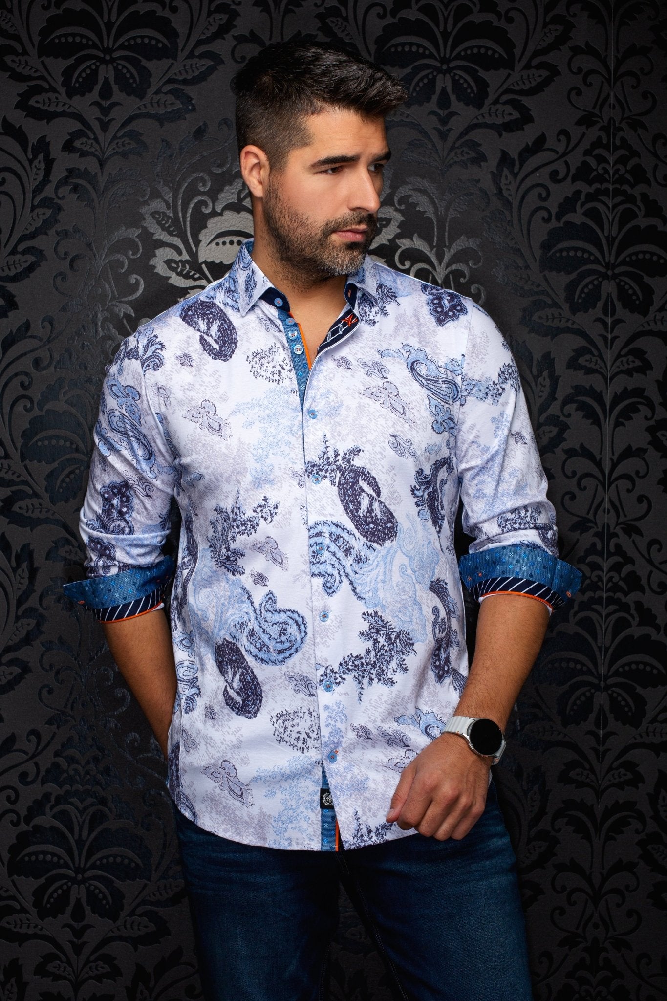 CHEMISE | DAWNSTONE, Blue - AU NOIR