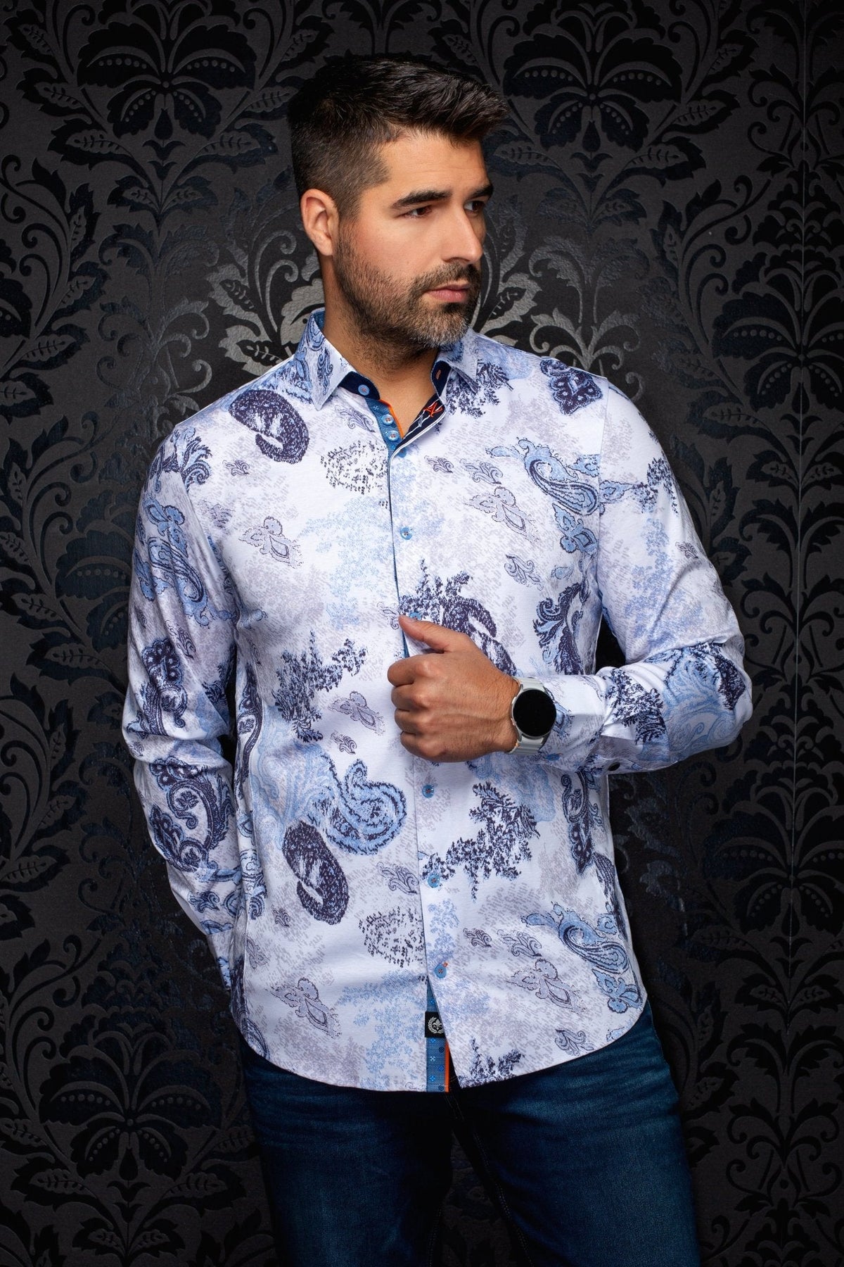 CHEMISE | DAWNSTONE, Blue - AU NOIR