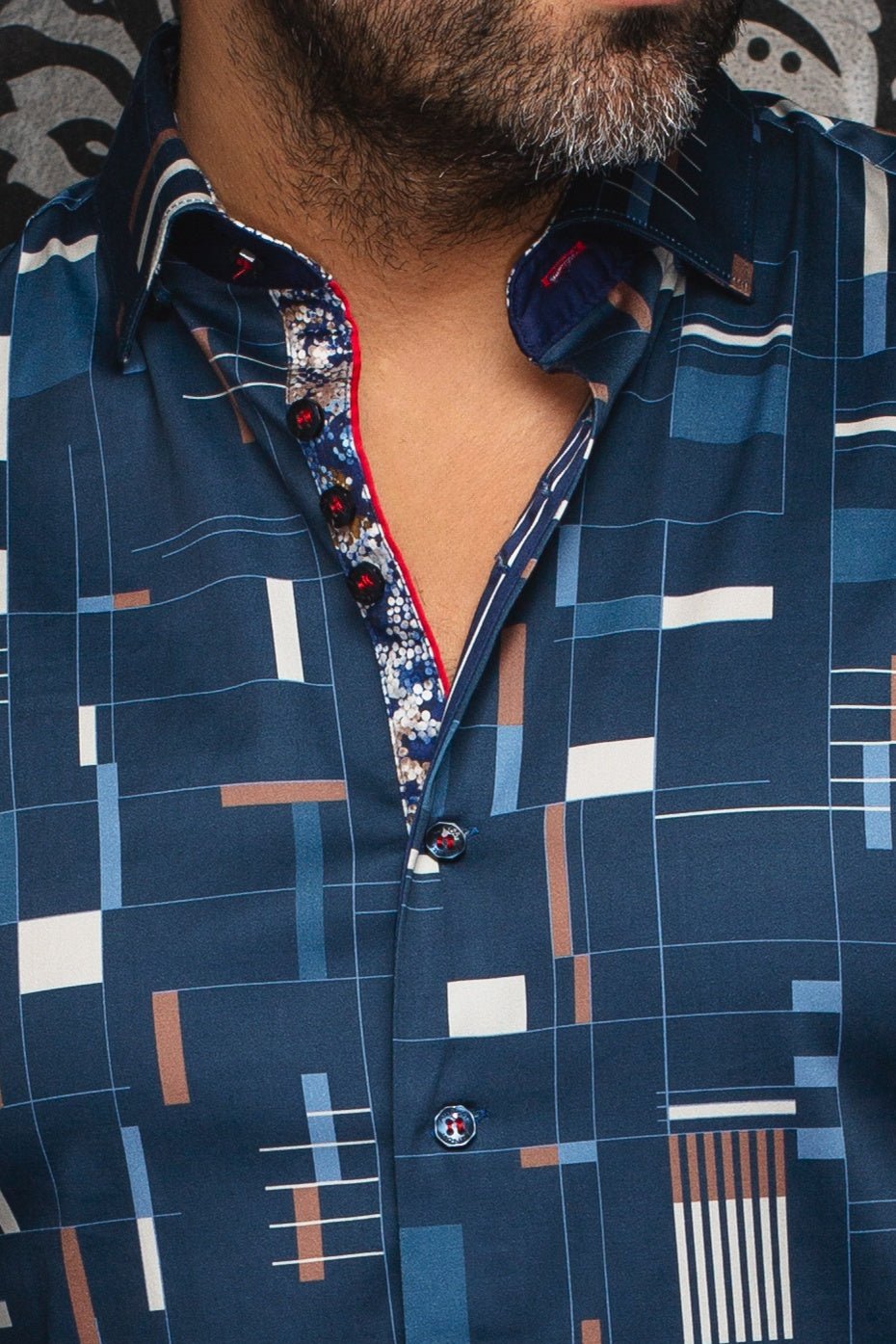 CHEMISE | ECHELON, Navy - AU NOIR