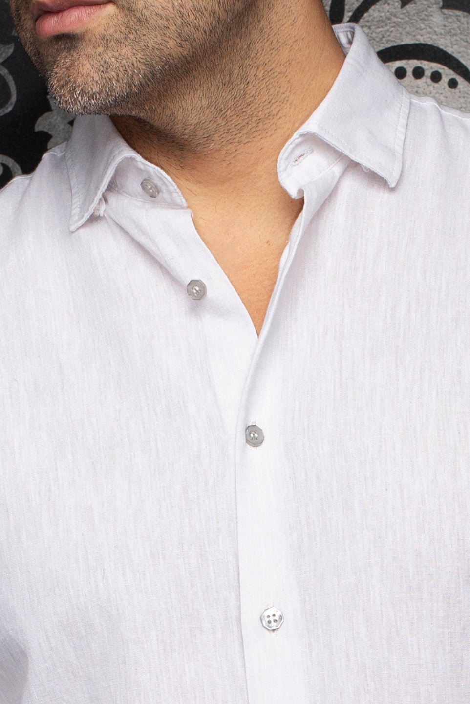 CHEMISE EN LIN | HUMPHREY, Beige - AU NOIR