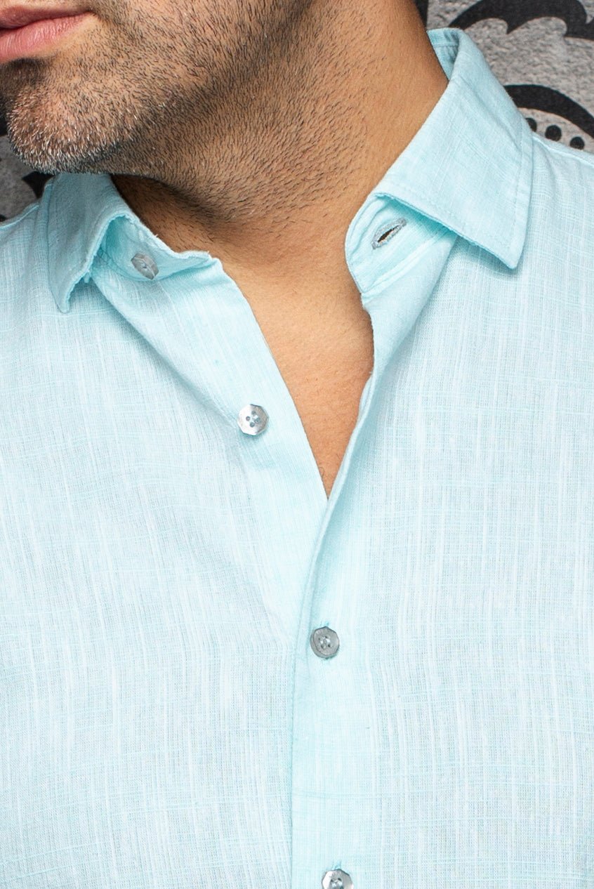 CHEMISE EN LIN | HUMPHREY, Mint - AU NOIR