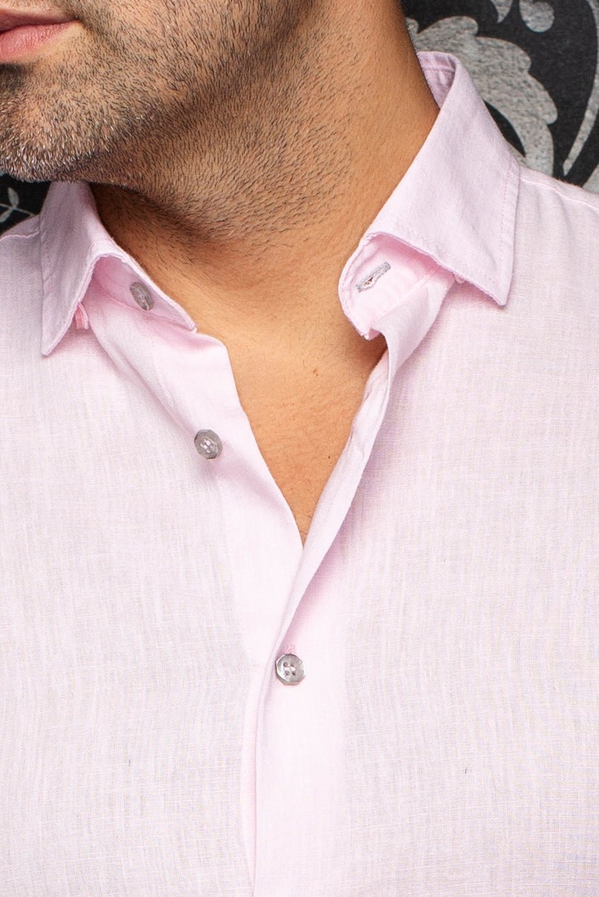 CHEMISE EN LIN | HUMPHREY, Pink - AU NOIR
