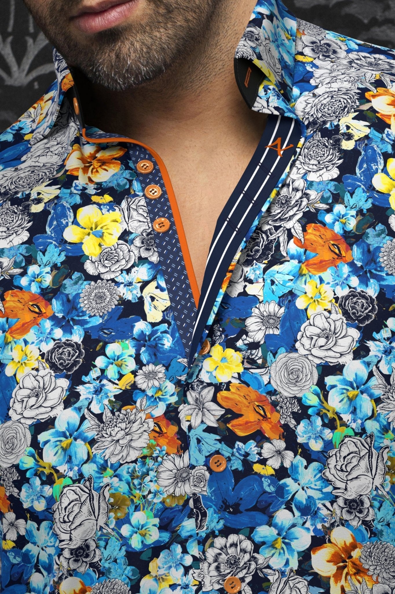 CHEMISE | FLORINA, Turquoise Multi - AU NOIR
