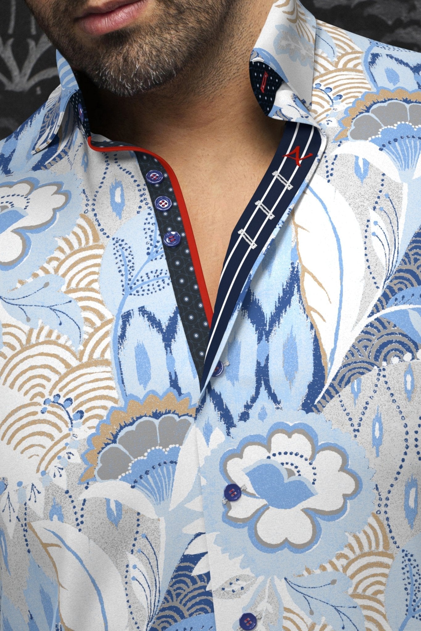 CHEMISE | FLYN, Light Blue - AU NOIR