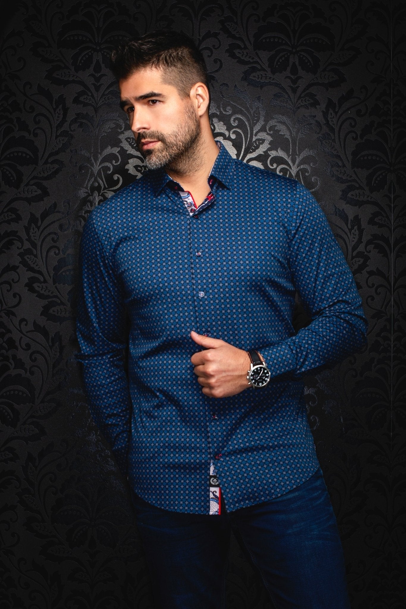CHEMISE | GENESIS, Navy - AU NOIR