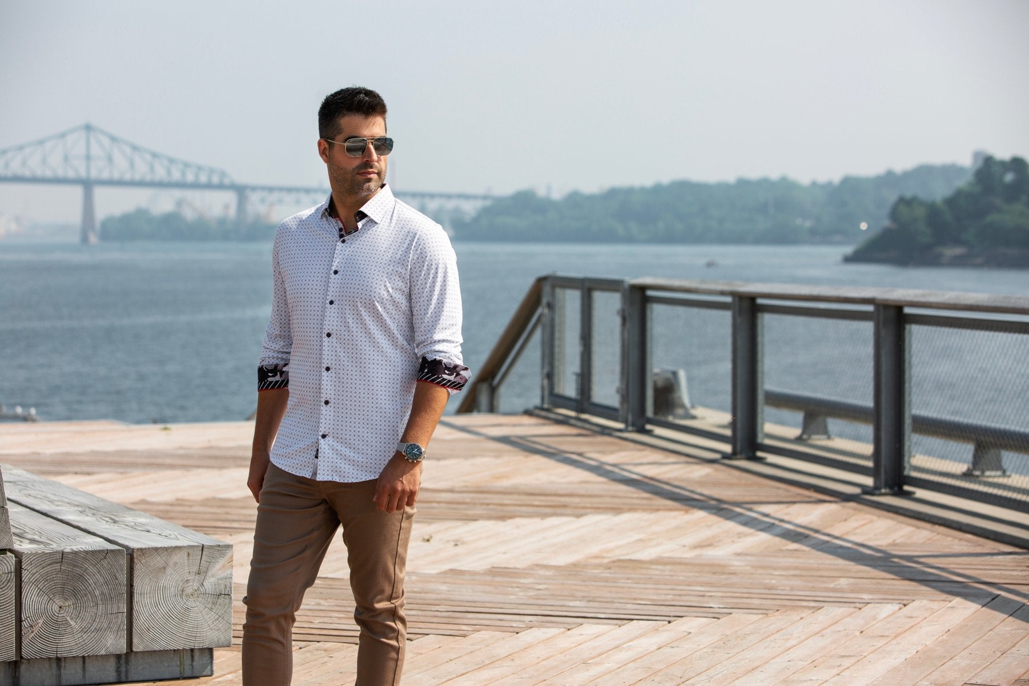 CHEMISE | GENESIS, White Gold - AU NOIR